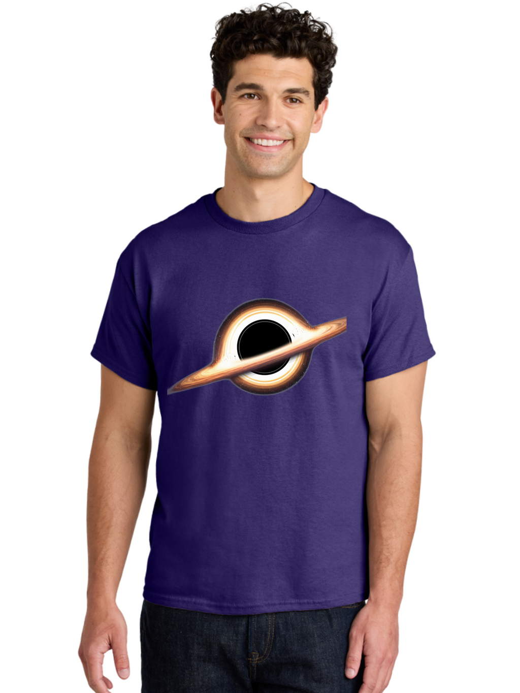 Black-Hole-6 Men'S Graphic Tee, 100% Cotton, Comfortable Casual Summer Wear, Machine Washable, Vintage Camera, Old Camera, Antique Camera, Black Camera, Classic Photography, Photography Equipment, Nostalgic Device, Film Camera, Camera Art Bal821