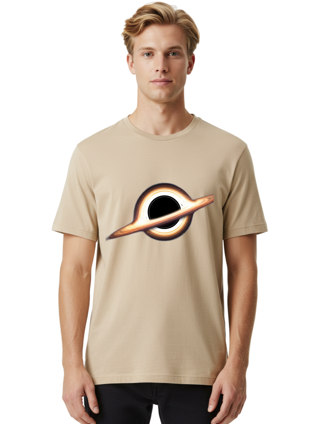 Black-Hole-6 Men'S Graphic Tee, 100% Cotton, Comfortable Casual Summer Wear, Machine Washable, Vintage Camera, Old Camera, Antique Camera, Black Camera, Classic Photography, Photography Equipment, Nostalgic Device, Film Camera, Camera Art Bal821