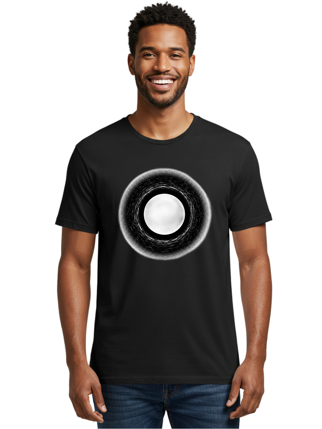 Black-Hole-7 Men'S Graphic Tee, 100% Cotton, Comfortable Casual Summer Wear, Machine Washable, Vintage Camera, Old Camera, Antique Camera, Black Camera, Classic Photography, Photography Equipment, Nostalgic Device, Film Camera, Camera Art Bal822