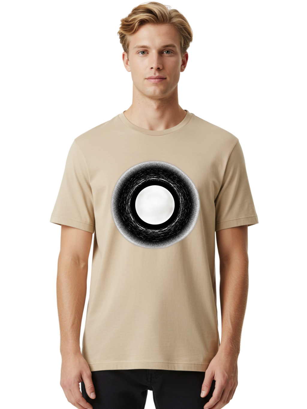 Black-Hole-7 Men'S Graphic Tee, 100% Cotton, Comfortable Casual Summer Wear, Machine Washable, Vintage Camera, Old Camera, Antique Camera, Black Camera, Classic Photography, Photography Equipment, Nostalgic Device, Film Camera, Camera Art Bal822