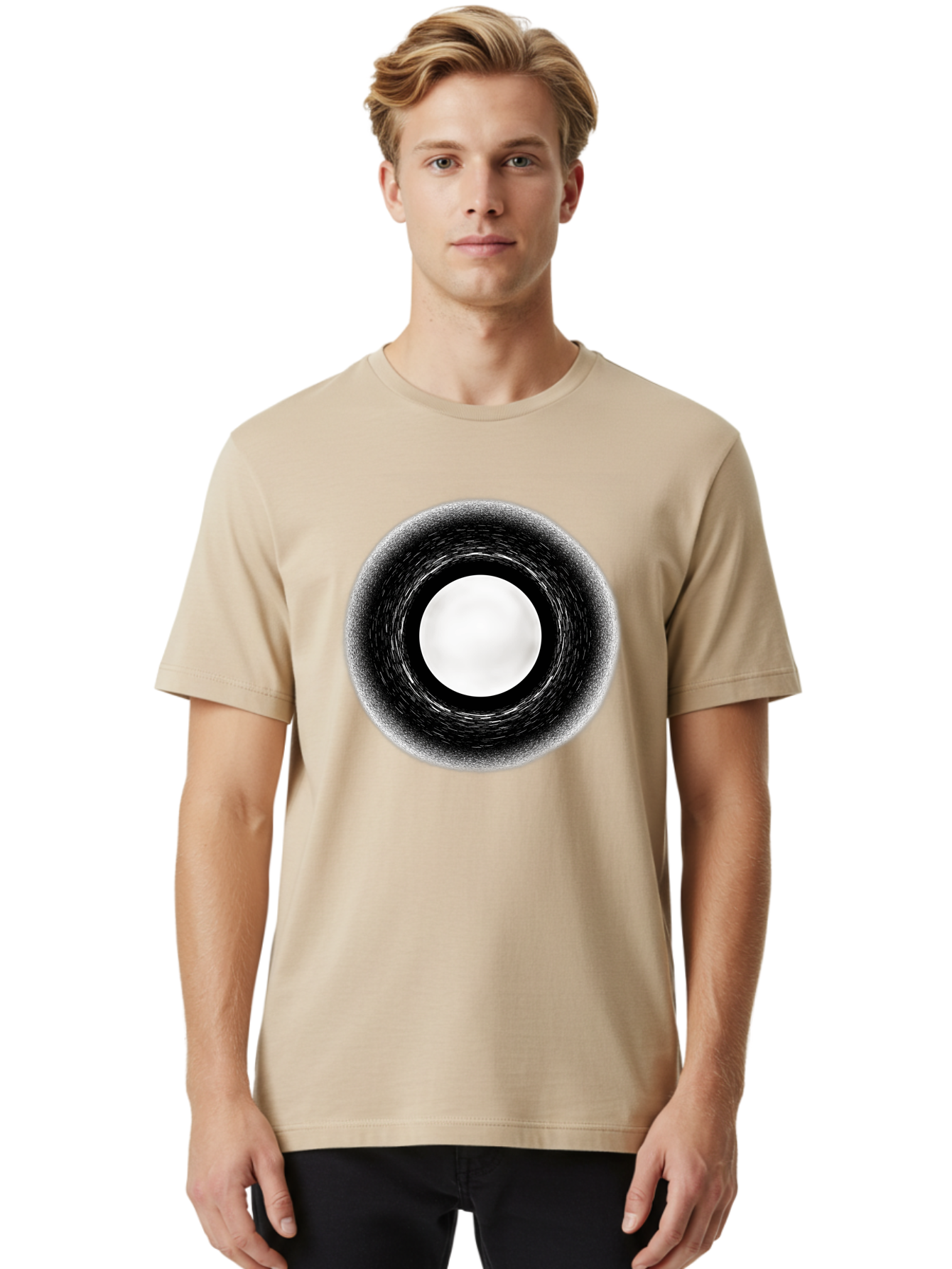Black-Hole-7 Men'S Graphic Tee, 100% Cotton, Comfortable Casual Summer Wear, Machine Washable, Vintage Camera, Old Camera, Antique Camera, Black Camera, Classic Photography, Photography Equipment, Nostalgic Device, Film Camera, Camera Art Bal822