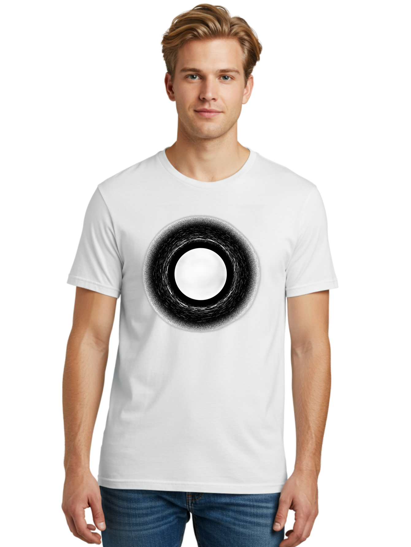Black-Hole-7 Men'S Graphic Tee, 100% Cotton, Comfortable Casual Summer Wear, Machine Washable, Vintage Camera, Old Camera, Antique Camera, Black Camera, Classic Photography, Photography Equipment, Nostalgic Device, Film Camera, Camera Art Bal822