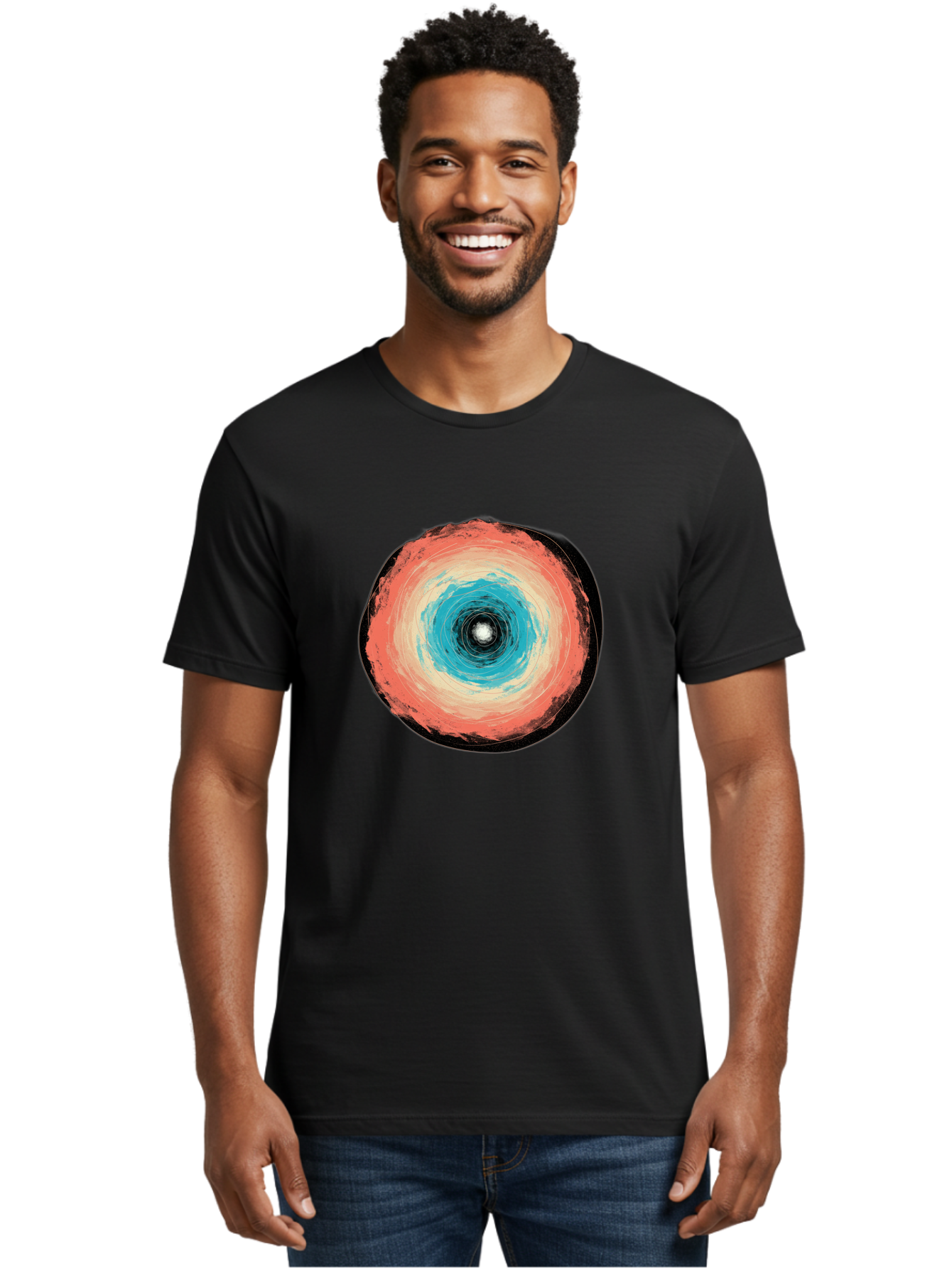 Black-Hole Men'S Graphic Tee, 100% Cotton, Comfortable Casual Summer Wear, Machine Washable, Vintage Camera, Old Camera, Antique Camera, Black Camera, Classic Photography, Photography Equipment, Nostalgic Device, Film Camera, Camera Art Bal823