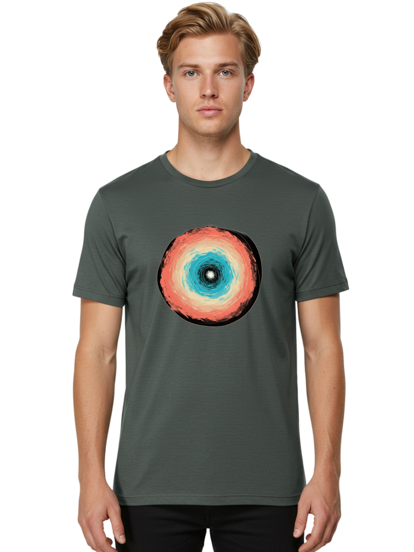 Black-Hole Men'S Graphic Tee, 100% Cotton, Comfortable Casual Summer Wear, Machine Washable, Vintage Camera, Old Camera, Antique Camera, Black Camera, Classic Photography, Photography Equipment, Nostalgic Device, Film Camera, Camera Art Bal823
