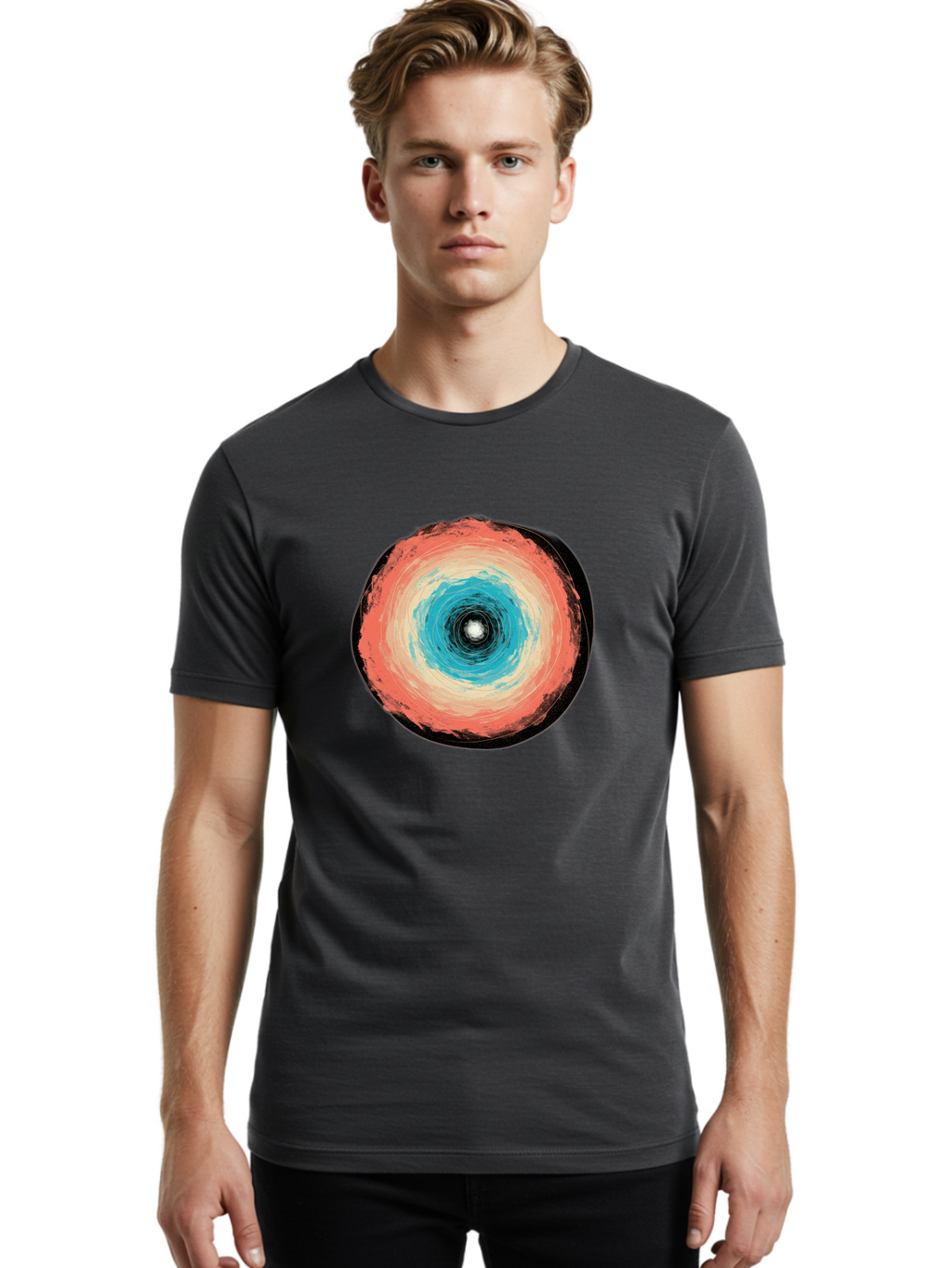 Black-Hole Men'S Graphic Tee, 100% Cotton, Comfortable Casual Summer Wear, Machine Washable, Vintage Camera, Old Camera, Antique Camera, Black Camera, Classic Photography, Photography Equipment, Nostalgic Device, Film Camera, Camera Art Bal823