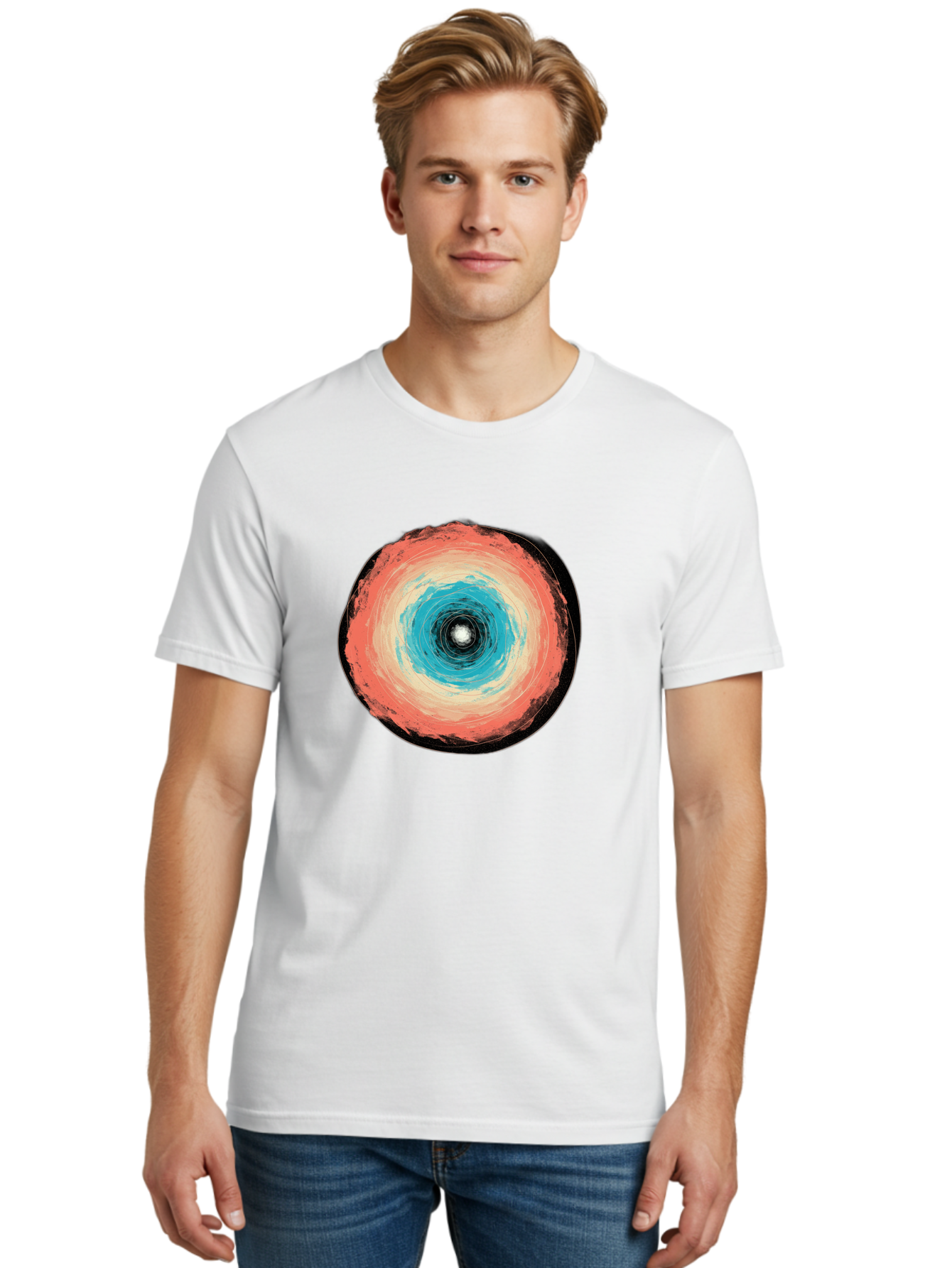Black-Hole Men'S Graphic Tee, 100% Cotton, Comfortable Casual Summer Wear, Machine Washable, Vintage Camera, Old Camera, Antique Camera, Black Camera, Classic Photography, Photography Equipment, Nostalgic Device, Film Camera, Camera Art Bal823