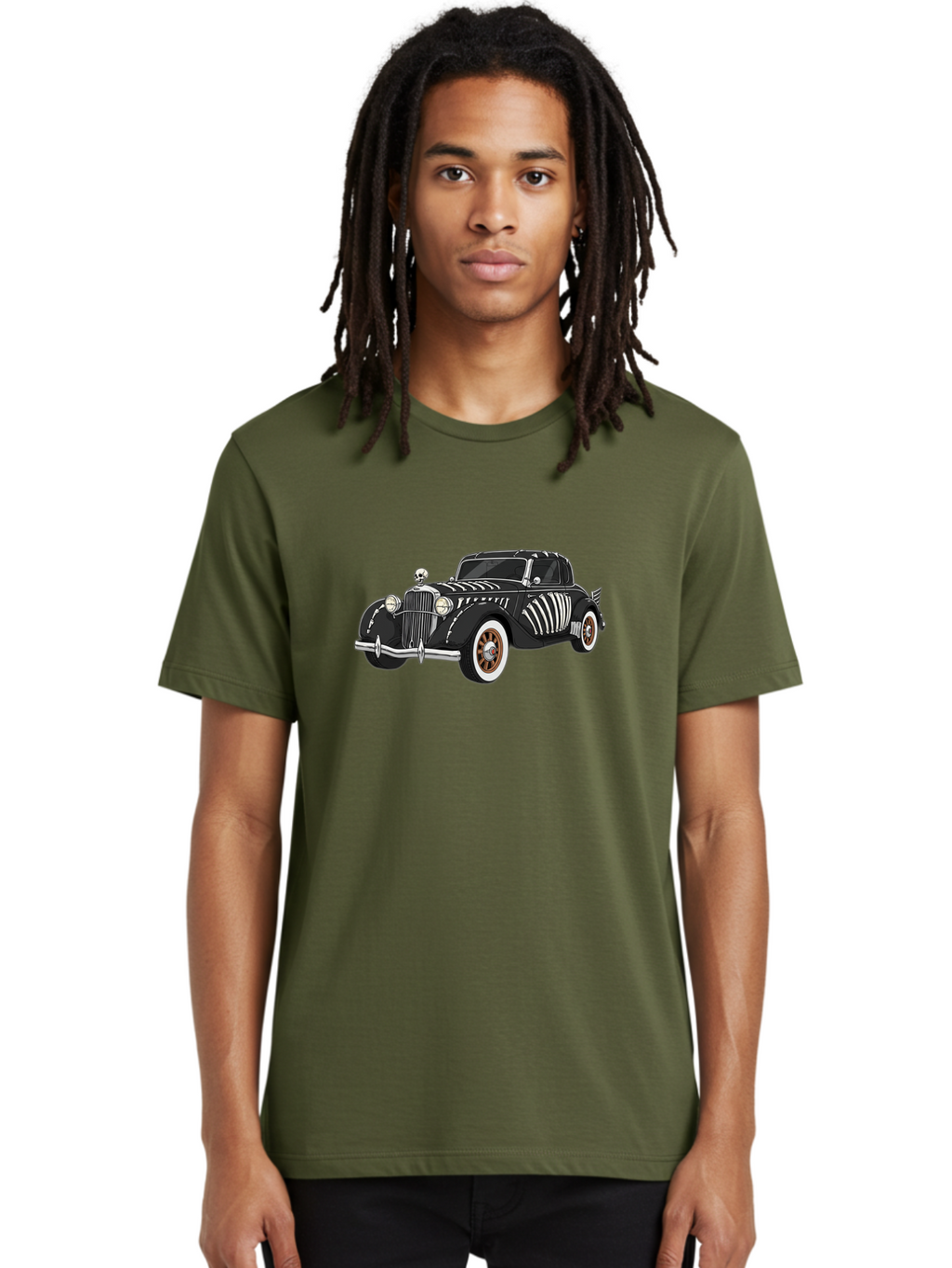 Black-Hot-Rod Men'S Graphic Tee, 100% Cotton, Comfortable Casual Summer Wear, Machine Washable, Vintage Camera, Old Camera, Antique Camera, Black Camera, Classic Photography, Photography Equipment, Nostalgic Device, Film Camera, Camera Art Bal824