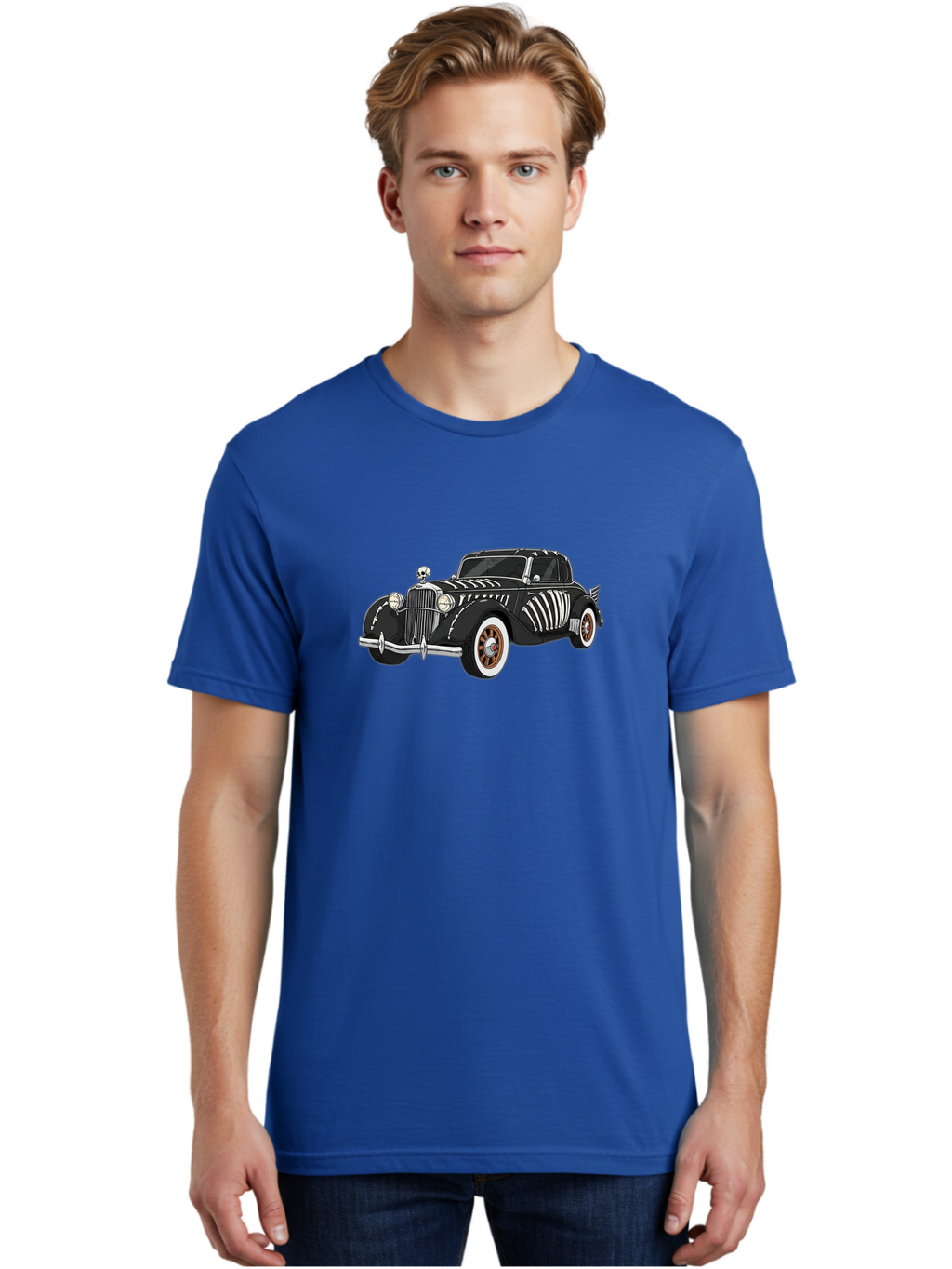 Black-Hot-Rod Men'S Graphic Tee, 100% Cotton, Comfortable Casual Summer Wear, Machine Washable, Vintage Camera, Old Camera, Antique Camera, Black Camera, Classic Photography, Photography Equipment, Nostalgic Device, Film Camera, Camera Art Bal824