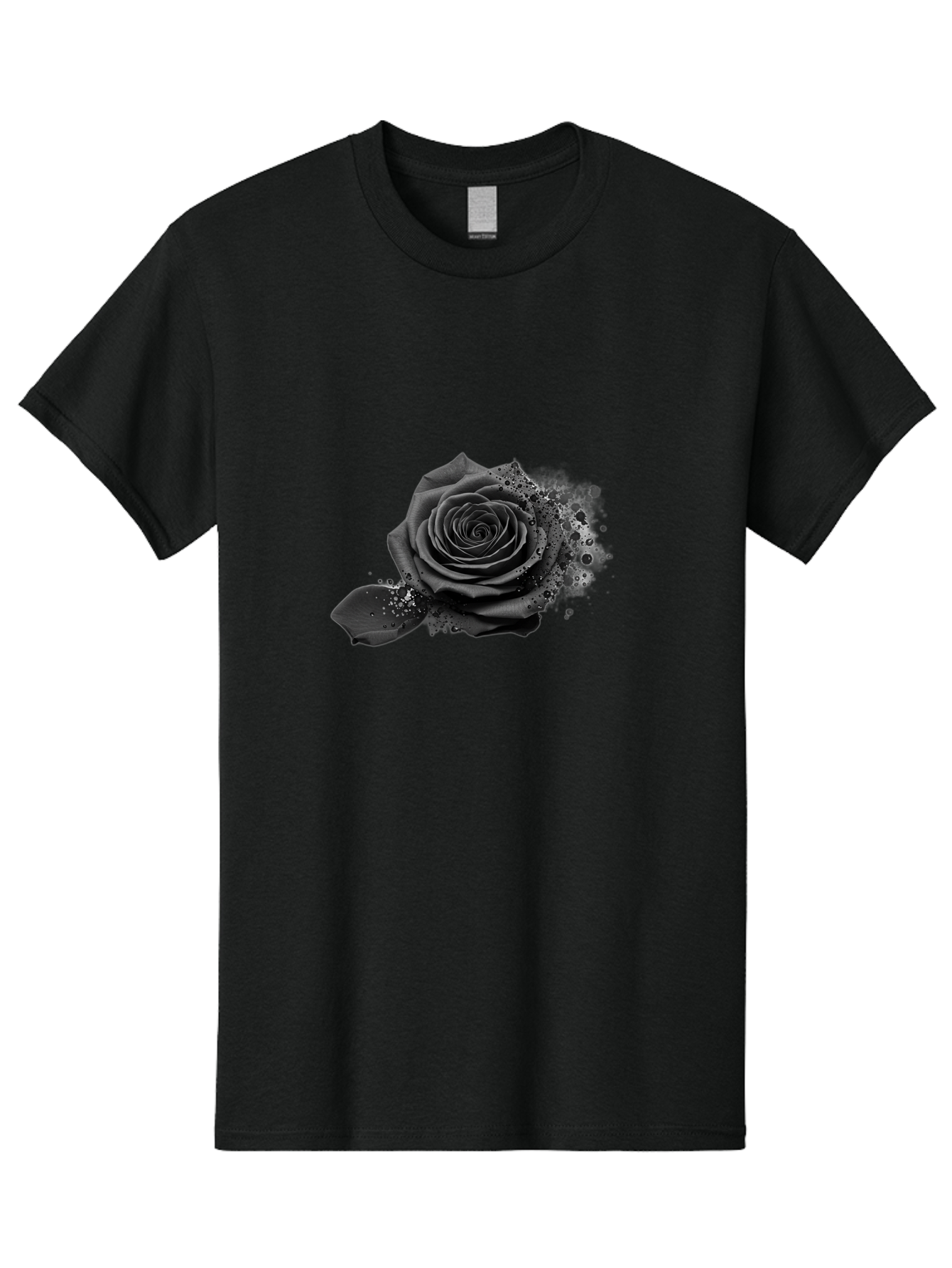 Black-Rose Men'S Graphic Tee, 100% Cotton, Comfortable Casual Summer Wear, Machine Washable, Vintage Camera, Old Camera, Antique Camera, Black Camera, Classic Photography, Photography Equipment, Nostalgic Device, Film Camera, Camera Art Bal825