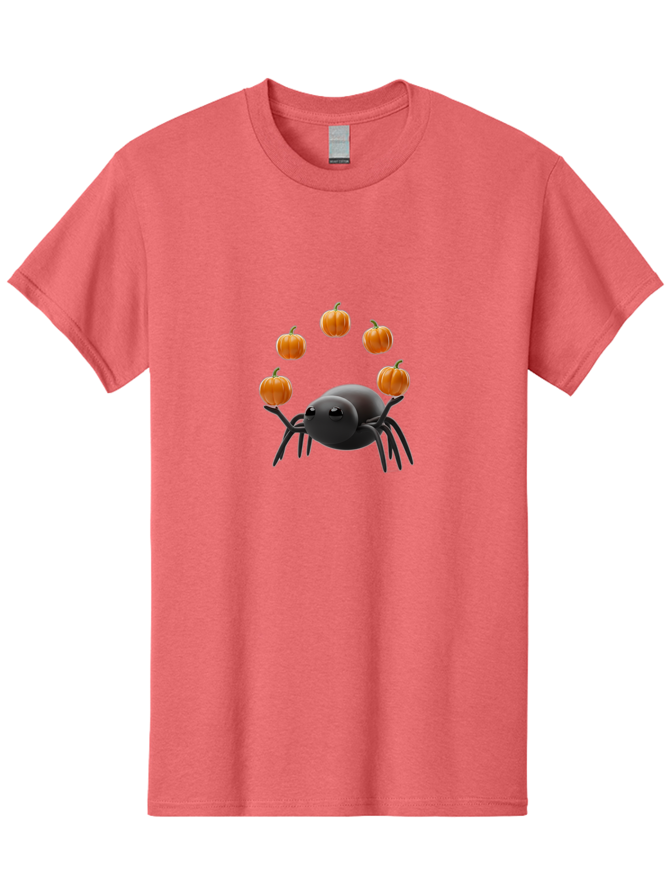 Black-Spider-With-Pumpkins-1 Men'S Graphic Tee, 100% Cotton, Comfortable Casual Summer Wear, Machine Washable, Vintage Camera, Old Camera, Antique Camera, Black Camera, Classic Photography, Photography Equipment, Nostalgic Device, Film Camera, Bal827