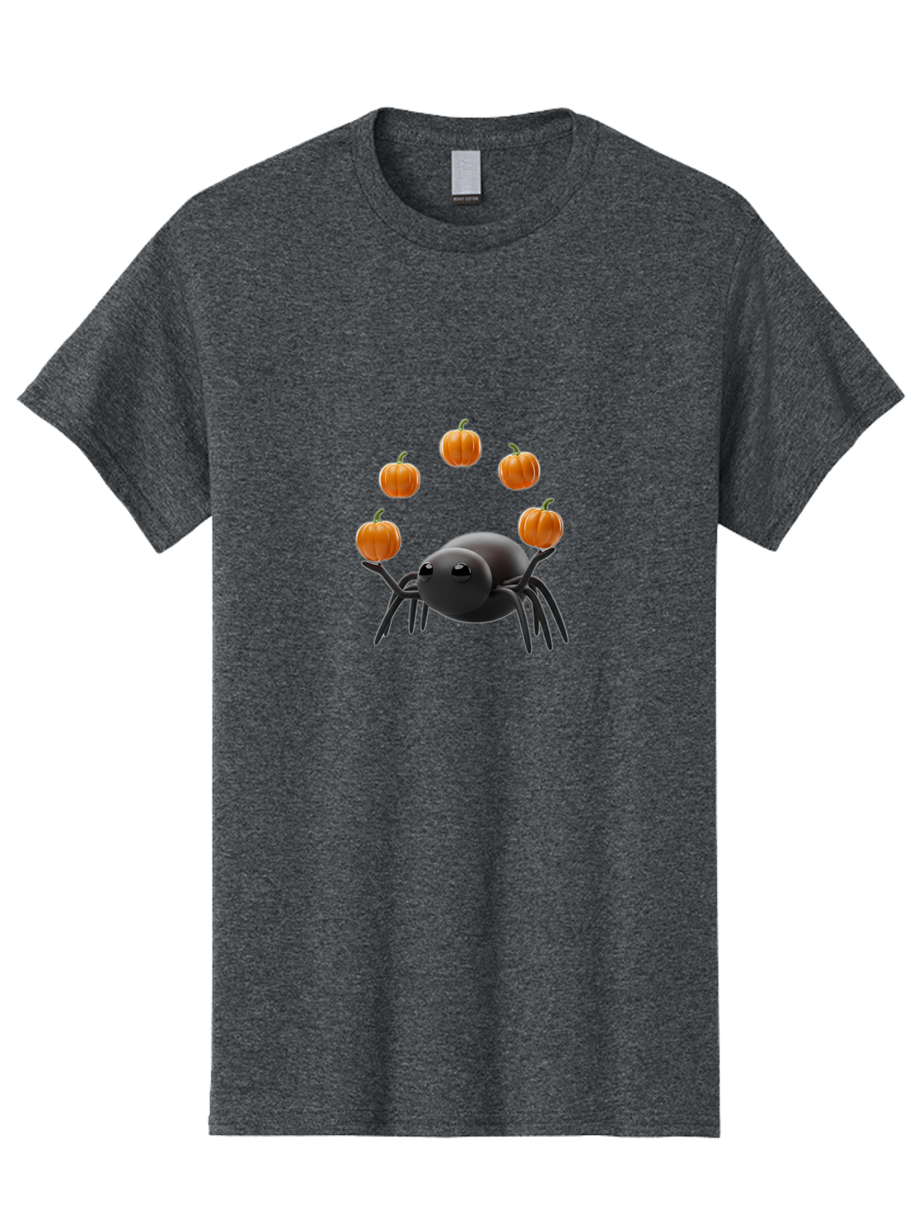 Black-Spider-With-Pumpkins-1 Men'S Graphic Tee, 100% Cotton, Comfortable Casual Summer Wear, Machine Washable, Vintage Camera, Old Camera, Antique Camera, Black Camera, Classic Photography, Photography Equipment, Nostalgic Device, Film Camera, Bal827