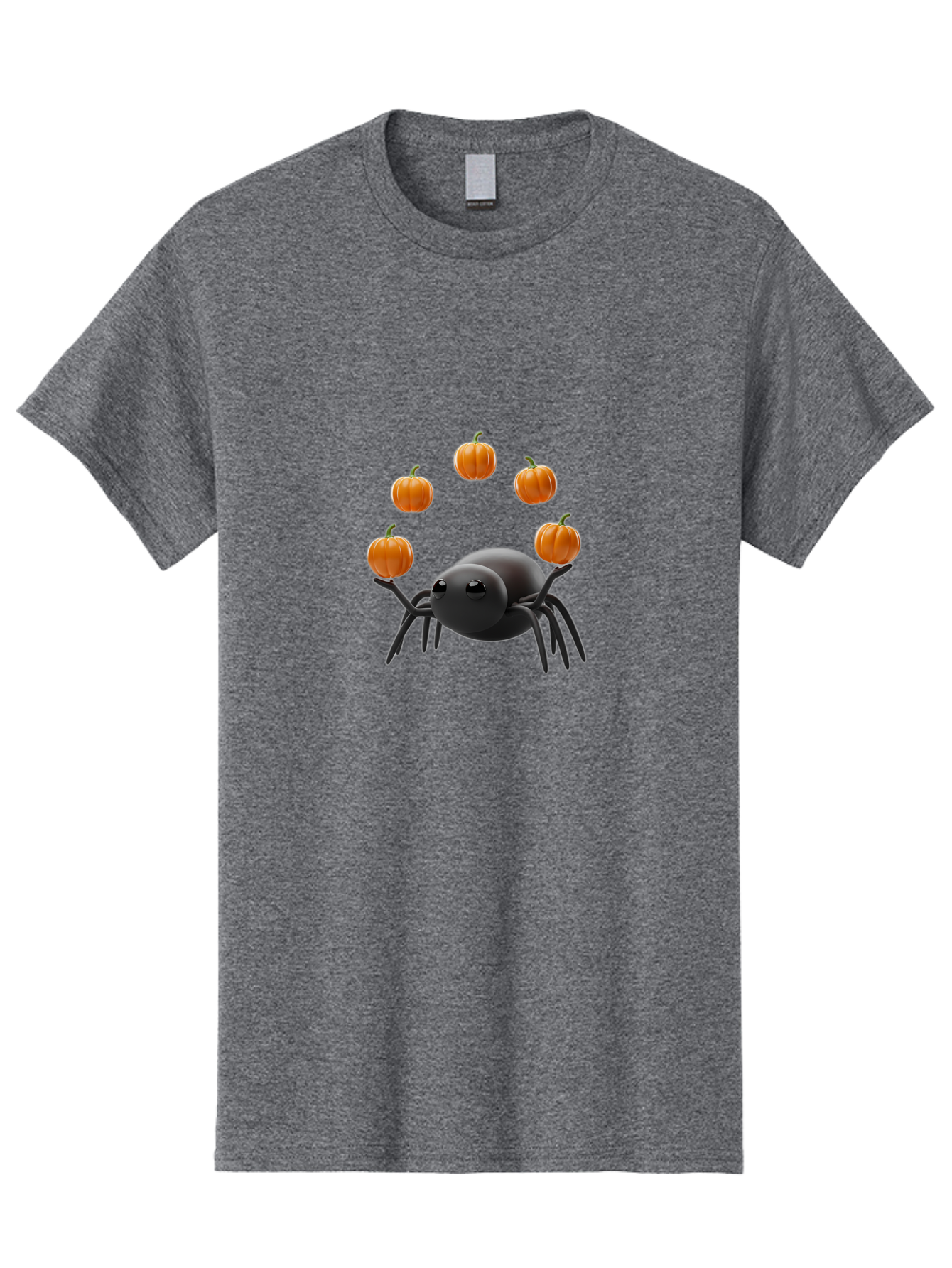 Black-Spider-With-Pumpkins-1 Men'S Graphic Tee, 100% Cotton, Comfortable Casual Summer Wear, Machine Washable, Vintage Camera, Old Camera, Antique Camera, Black Camera, Classic Photography, Photography Equipment, Nostalgic Device, Film Camera, Bal827
