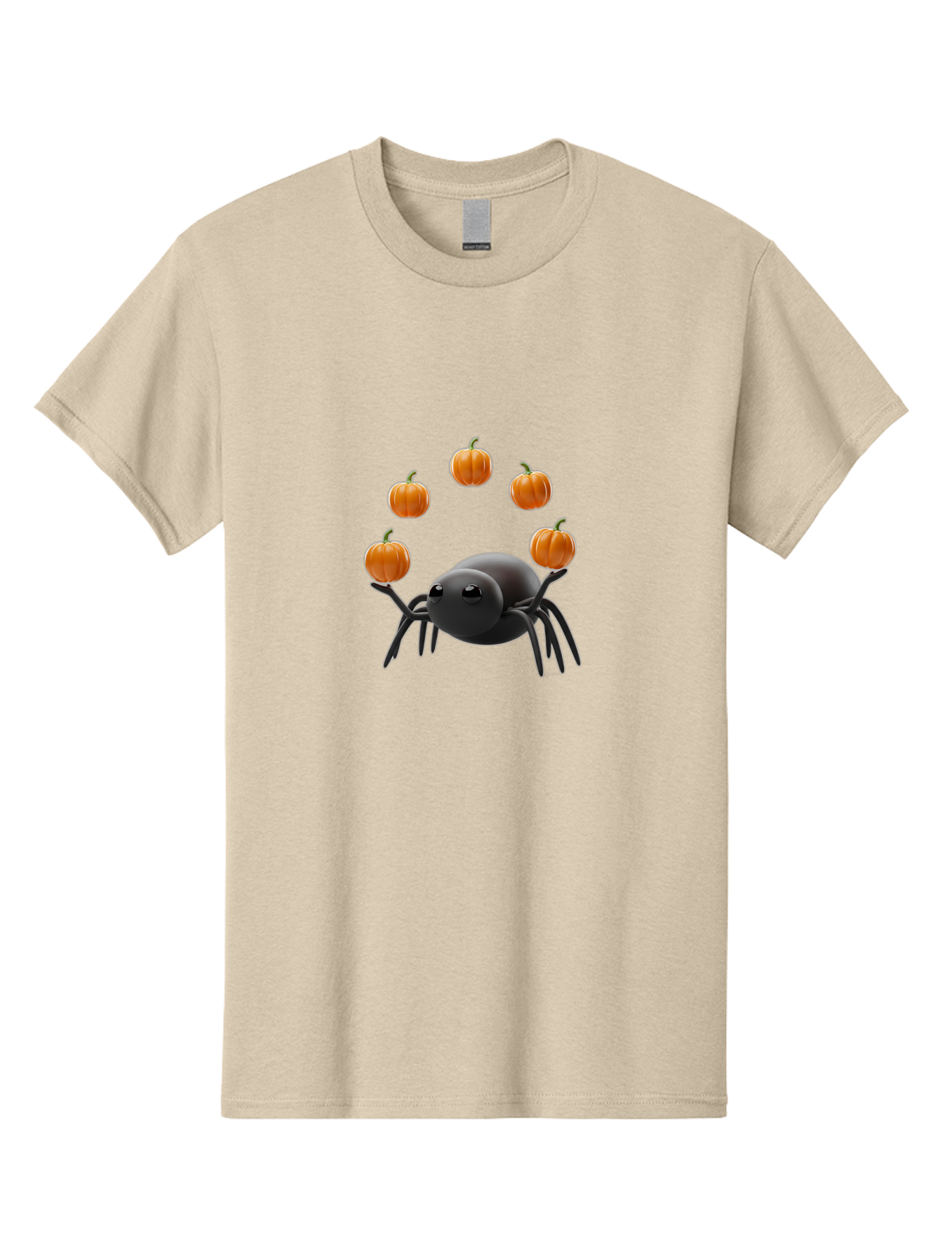 Black-Spider-With-Pumpkins-1 Men'S Graphic Tee, 100% Cotton, Comfortable Casual Summer Wear, Machine Washable, Vintage Camera, Old Camera, Antique Camera, Black Camera, Classic Photography, Photography Equipment, Nostalgic Device, Film Camera, Bal827