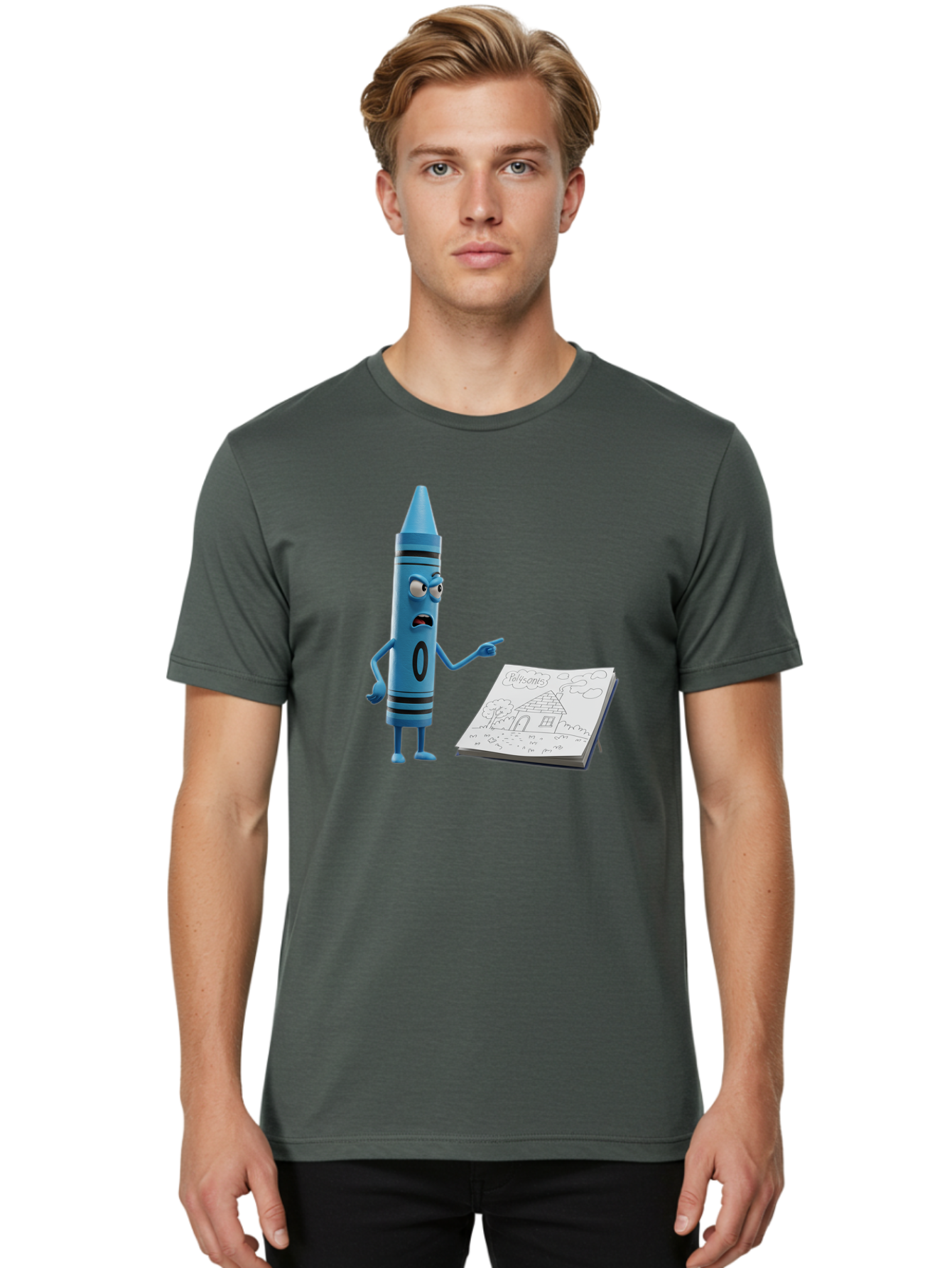 Blue-Crayon Men'S Graphic Tee, 100% Cotton, Comfortable Casual Summer Wear, Machine Washable, Vintage Camera, Old Camera, Antique Camera, Black Camera, Classic Photography, Photography Equipment, Nostalgic Device, Film Camera, Camera Art Bal830
