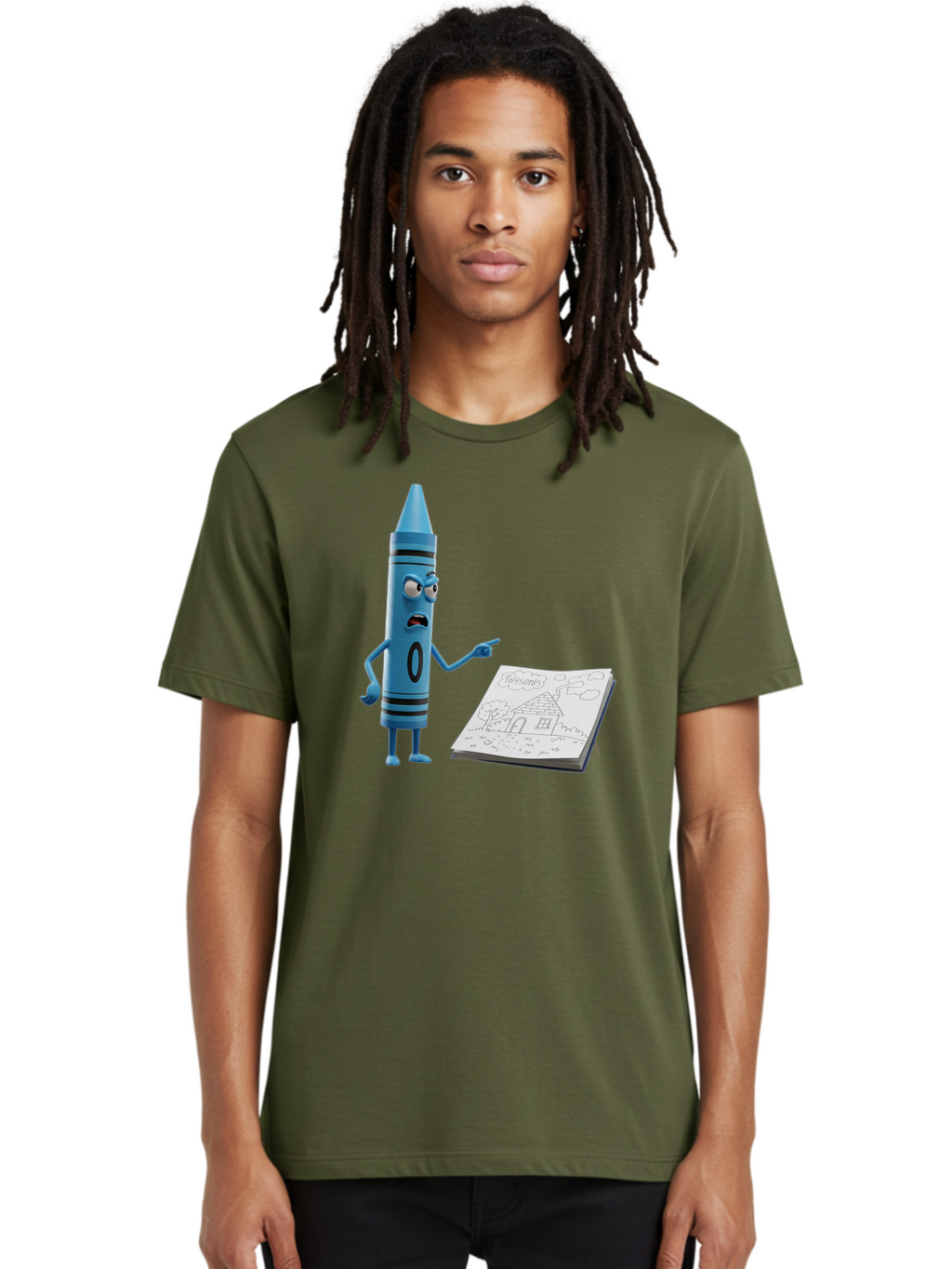 Blue-Crayon Men'S Graphic Tee, 100% Cotton, Comfortable Casual Summer Wear, Machine Washable, Vintage Camera, Old Camera, Antique Camera, Black Camera, Classic Photography, Photography Equipment, Nostalgic Device, Film Camera, Camera Art Bal830