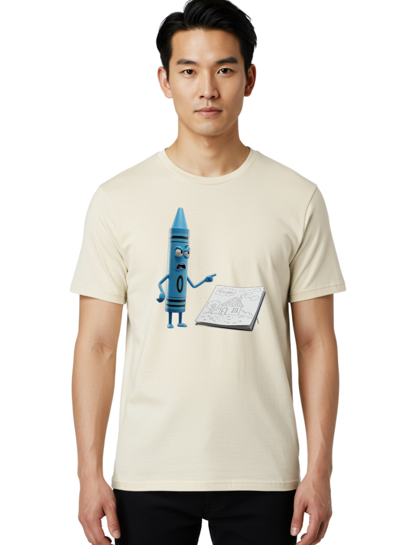 Blue-Crayon Men'S Graphic Tee, 100% Cotton, Comfortable Casual Summer Wear, Machine Washable, Vintage Camera, Old Camera, Antique Camera, Black Camera, Classic Photography, Photography Equipment, Nostalgic Device, Film Camera, Camera Art Bal830