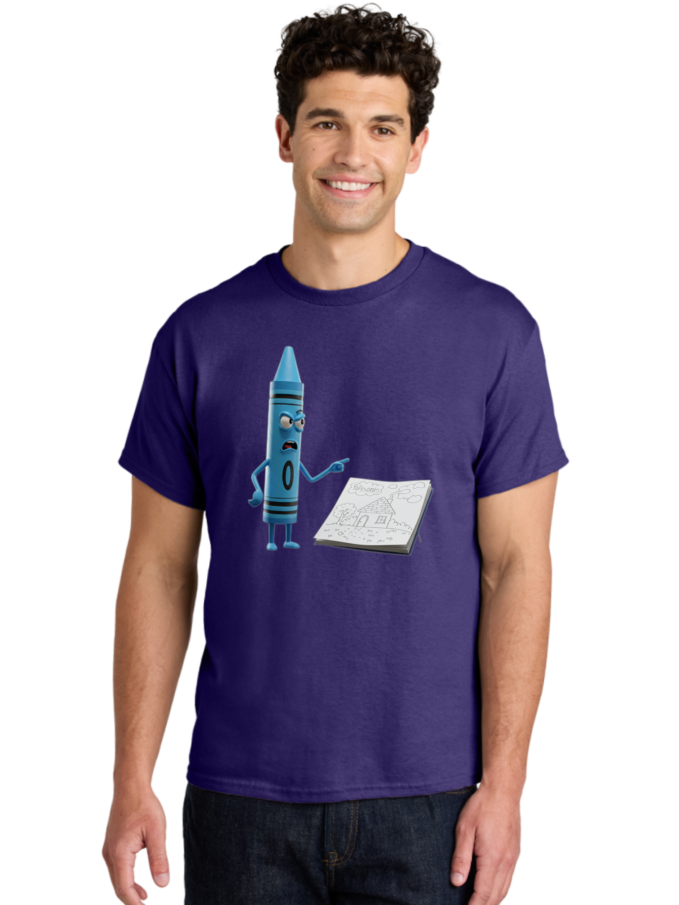 Blue-Crayon Men'S Graphic Tee, 100% Cotton, Comfortable Casual Summer Wear, Machine Washable, Vintage Camera, Old Camera, Antique Camera, Black Camera, Classic Photography, Photography Equipment, Nostalgic Device, Film Camera, Camera Art Bal830
