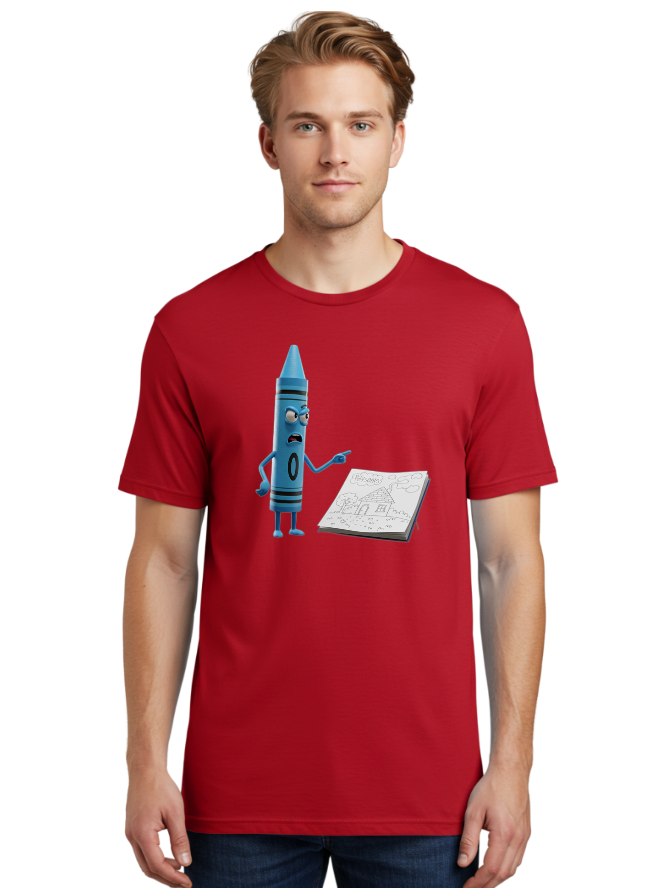 Blue-Crayon Men'S Graphic Tee, 100% Cotton, Comfortable Casual Summer Wear, Machine Washable, Vintage Camera, Old Camera, Antique Camera, Black Camera, Classic Photography, Photography Equipment, Nostalgic Device, Film Camera, Camera Art Bal830