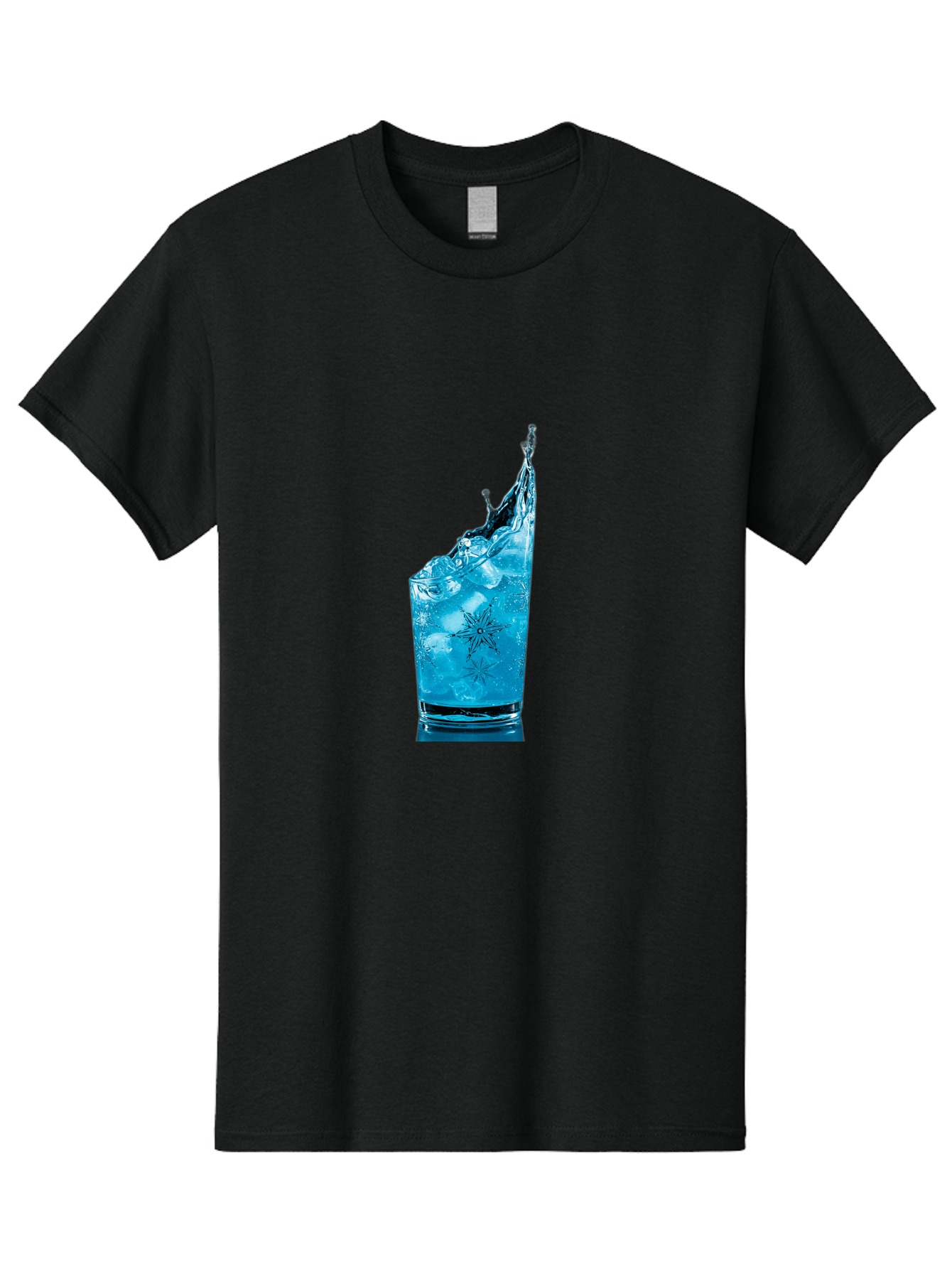 Blue-Drink-Splash Men'S Graphic Tee, 100% Cotton, Comfortable Casual Summer Wear, Machine Washable, Vintage Camera, Old Camera, Antique Camera, Black Camera, Classic Photography, Photography Equipment, Nostalgic Device, Film Camera, Camera Art Bal831