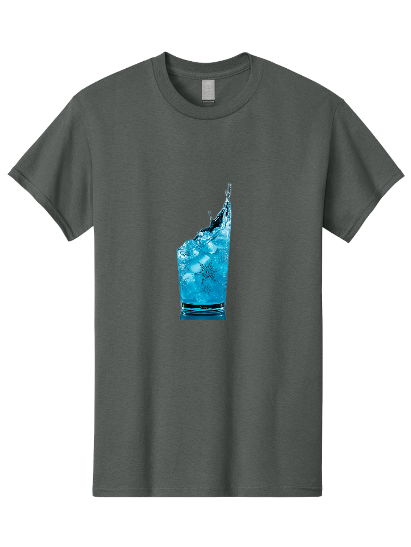 Blue-Drink-Splash Men'S Graphic Tee, 100% Cotton, Comfortable Casual Summer Wear, Machine Washable, Vintage Camera, Old Camera, Antique Camera, Black Camera, Classic Photography, Photography Equipment, Nostalgic Device, Film Camera, Camera Art Bal831