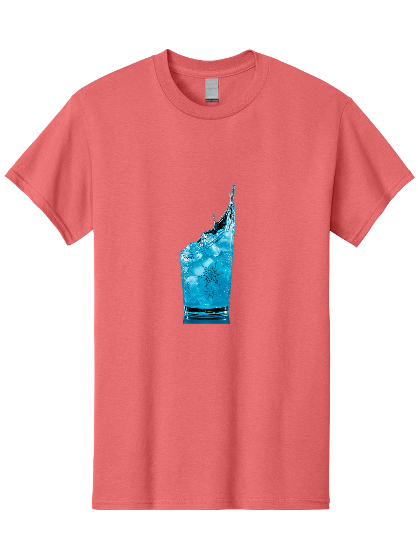 Blue-Drink-Splash Men'S Graphic Tee, 100% Cotton, Comfortable Casual Summer Wear, Machine Washable, Vintage Camera, Old Camera, Antique Camera, Black Camera, Classic Photography, Photography Equipment, Nostalgic Device, Film Camera, Camera Art Bal831