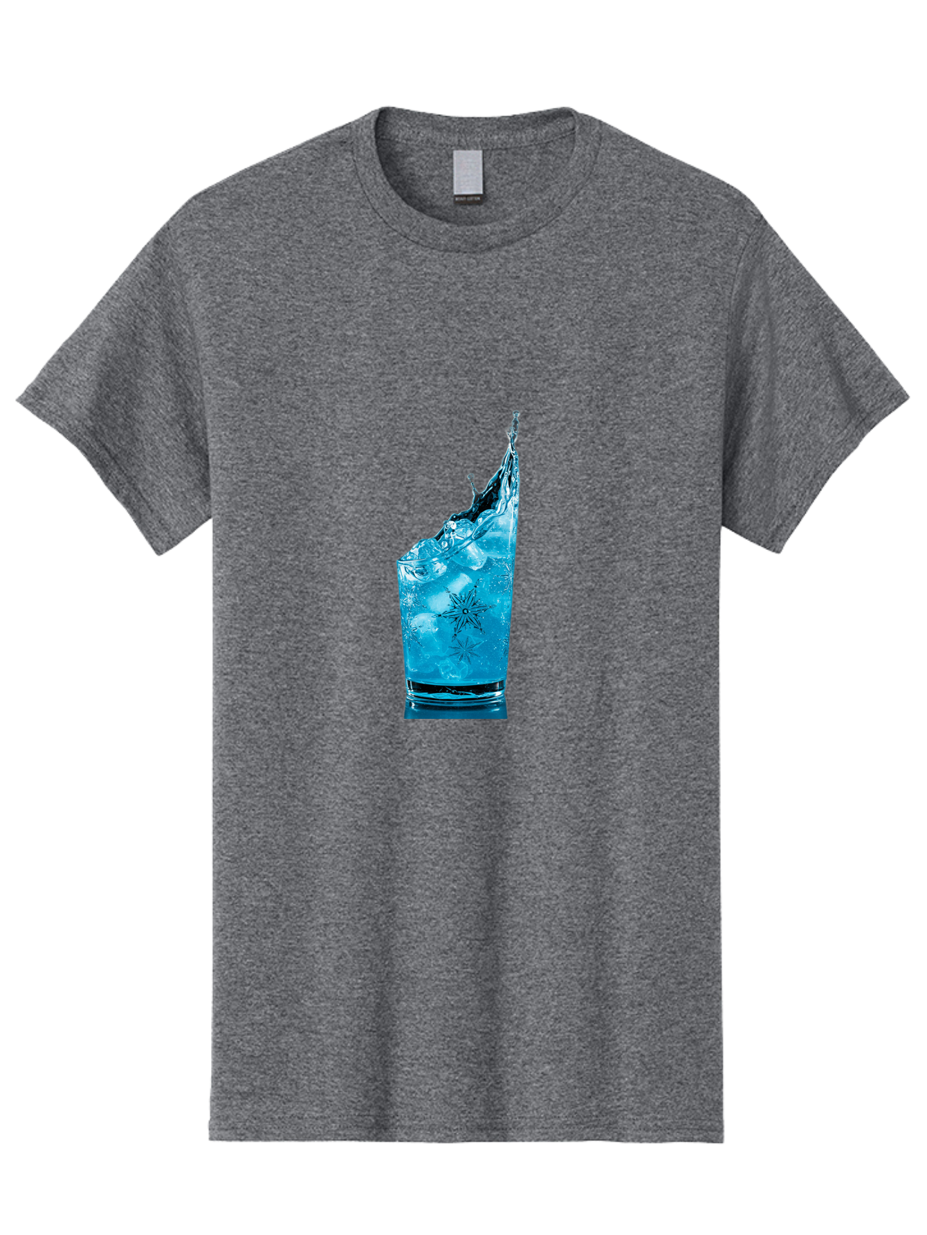 Blue-Drink-Splash Men'S Graphic Tee, 100% Cotton, Comfortable Casual Summer Wear, Machine Washable, Vintage Camera, Old Camera, Antique Camera, Black Camera, Classic Photography, Photography Equipment, Nostalgic Device, Film Camera, Camera Art Bal831