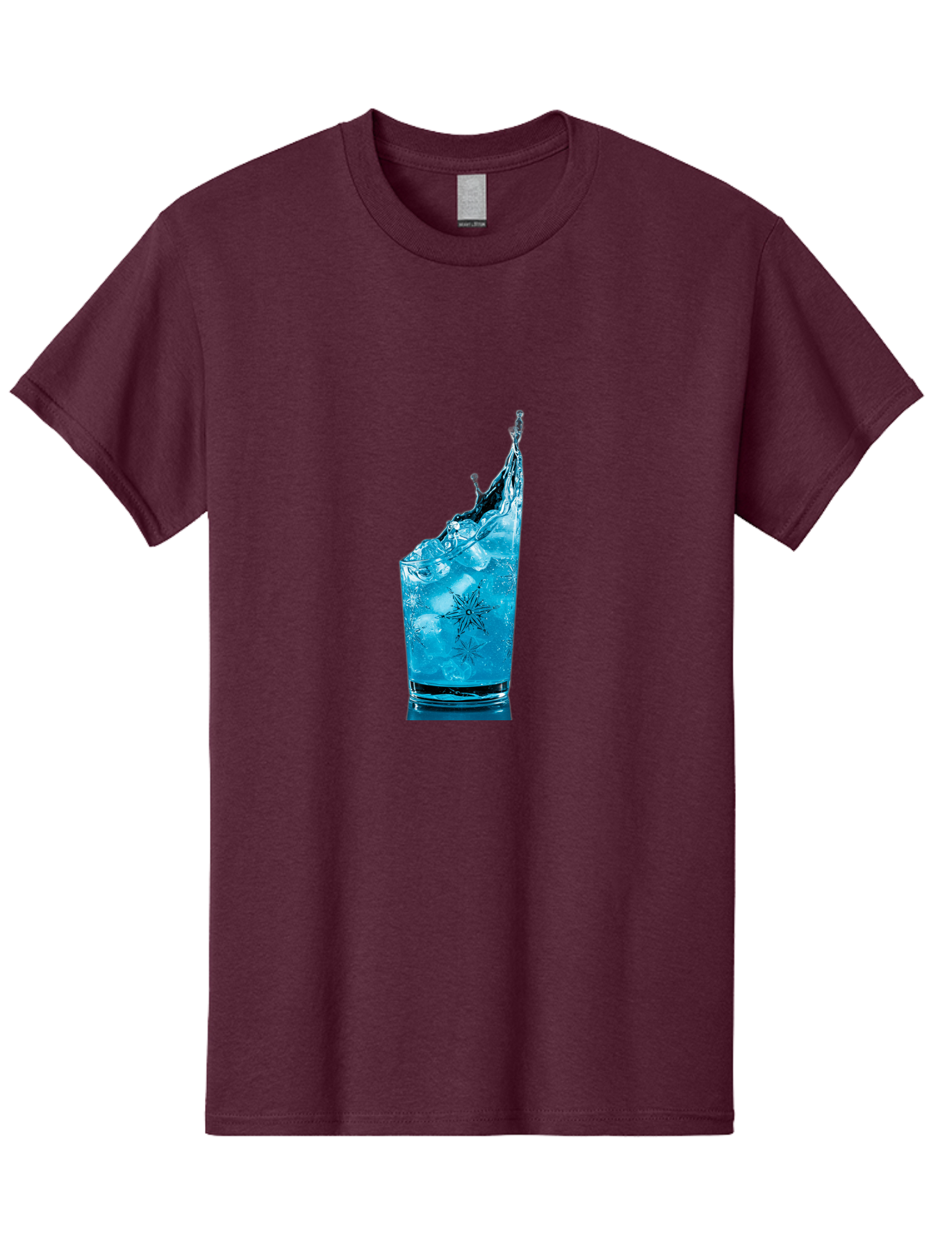 Blue-Drink-Splash Men'S Graphic Tee, 100% Cotton, Comfortable Casual Summer Wear, Machine Washable, Vintage Camera, Old Camera, Antique Camera, Black Camera, Classic Photography, Photography Equipment, Nostalgic Device, Film Camera, Camera Art Bal831