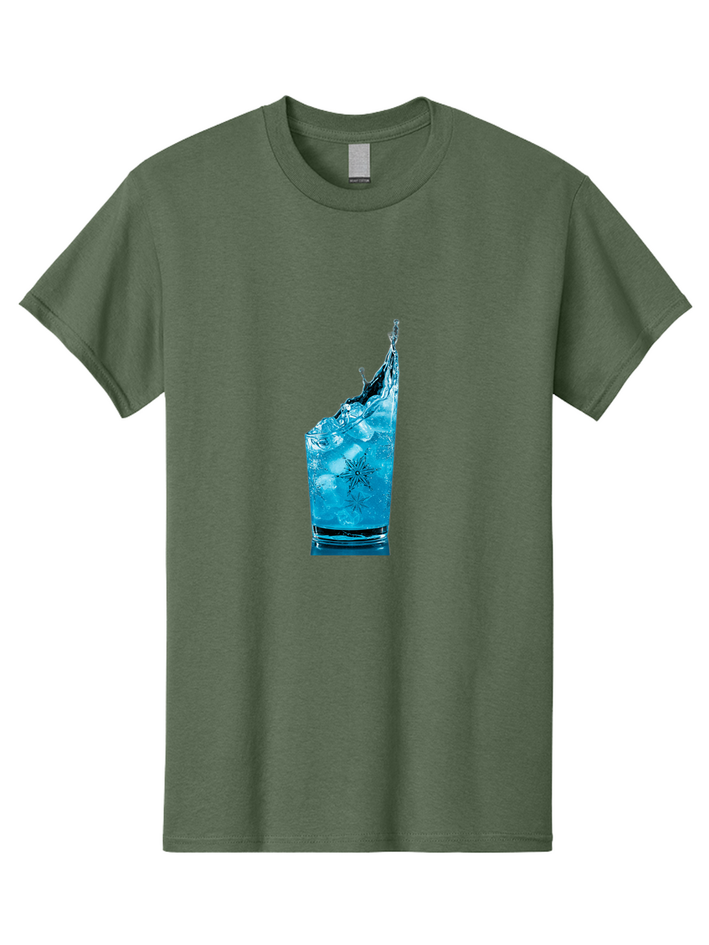 Blue-Drink-Splash Men'S Graphic Tee, 100% Cotton, Comfortable Casual Summer Wear, Machine Washable, Vintage Camera, Old Camera, Antique Camera, Black Camera, Classic Photography, Photography Equipment, Nostalgic Device, Film Camera, Camera Art Bal831