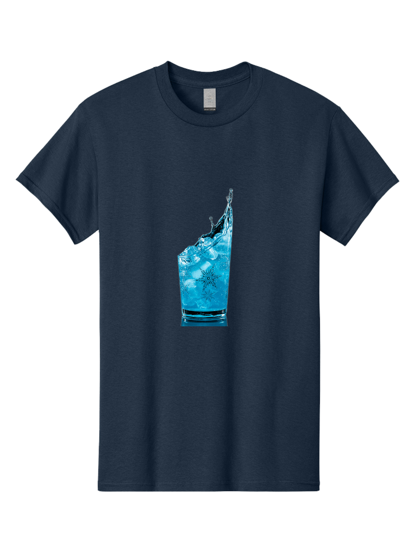 Blue-Drink-Splash Men'S Graphic Tee, 100% Cotton, Comfortable Casual Summer Wear, Machine Washable, Vintage Camera, Old Camera, Antique Camera, Black Camera, Classic Photography, Photography Equipment, Nostalgic Device, Film Camera, Camera Art Bal831