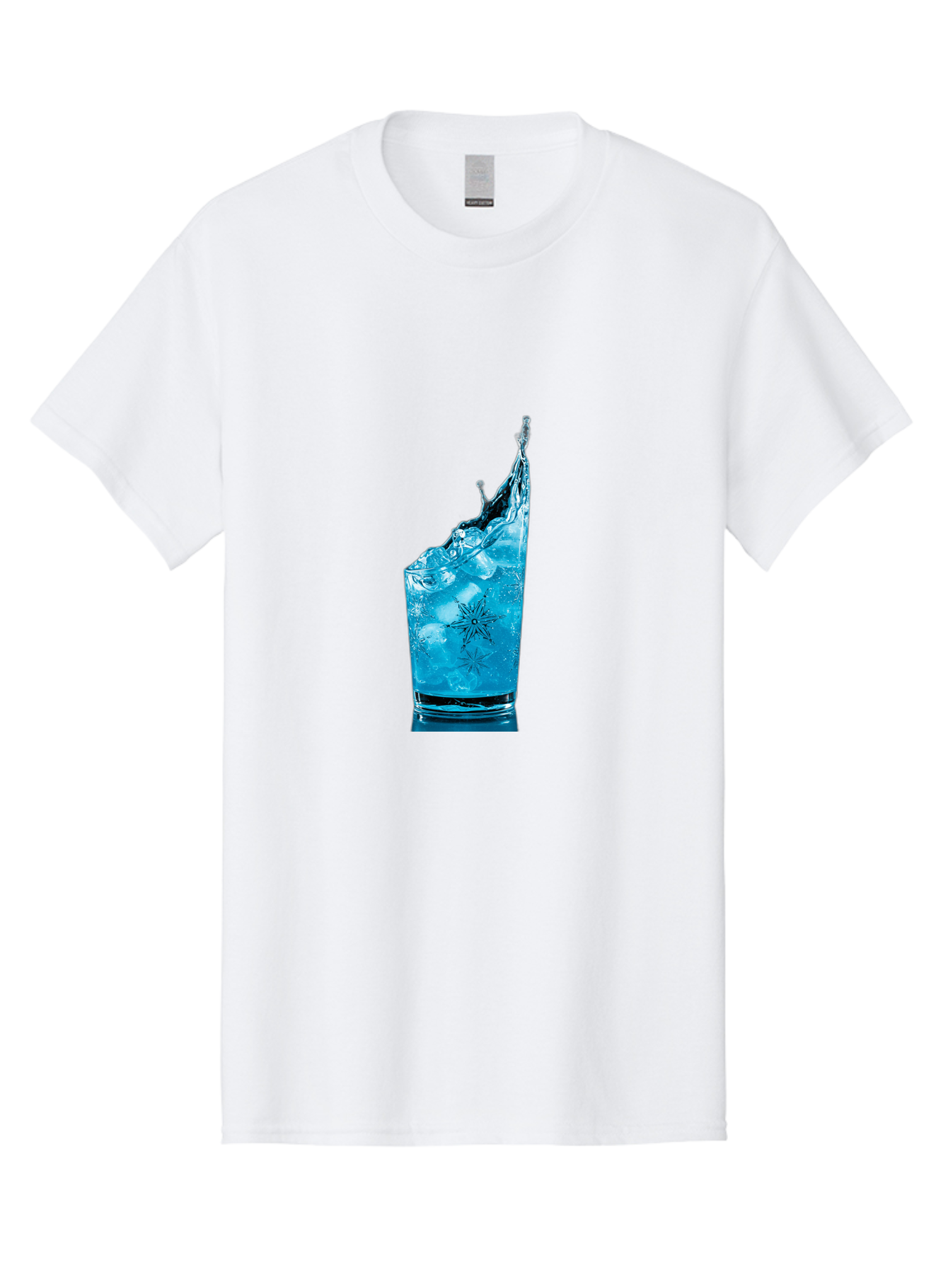 Blue-Drink-Splash Men'S Graphic Tee, 100% Cotton, Comfortable Casual Summer Wear, Machine Washable, Vintage Camera, Old Camera, Antique Camera, Black Camera, Classic Photography, Photography Equipment, Nostalgic Device, Film Camera, Camera Art Bal831
