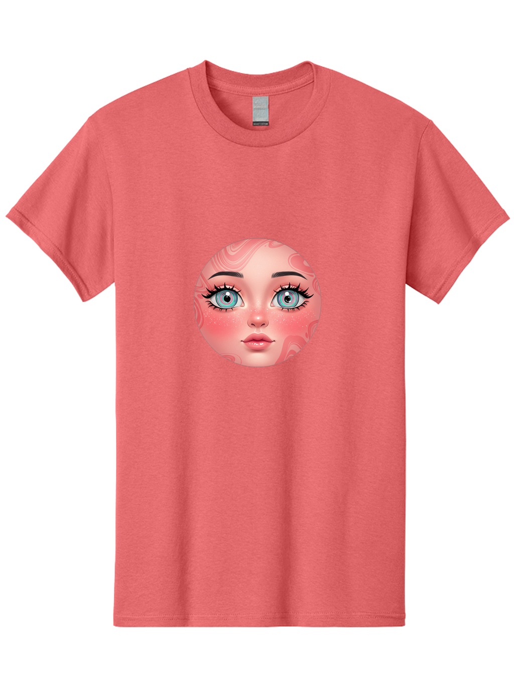 Blue-Eyed-Girl-Portrait Men'S Graphic Tee, 100% Cotton, Comfortable Casual Summer Wear, Machine Washable, Vintage Camera, Old Camera, Antique Camera, Black Camera, Classic Photography, Photography Equipment, Nostalgic Device, Film Camera, Bal832
