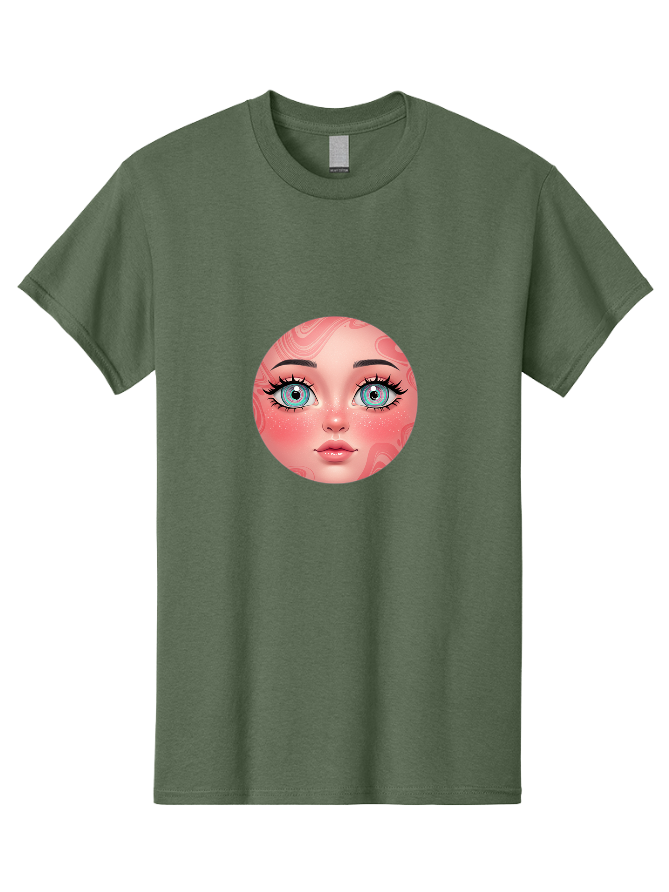 Blue-Eyed-Girl-Portrait Men'S Graphic Tee, 100% Cotton, Comfortable Casual Summer Wear, Machine Washable, Vintage Camera, Old Camera, Antique Camera, Black Camera, Classic Photography, Photography Equipment, Nostalgic Device, Film Camera, Bal832