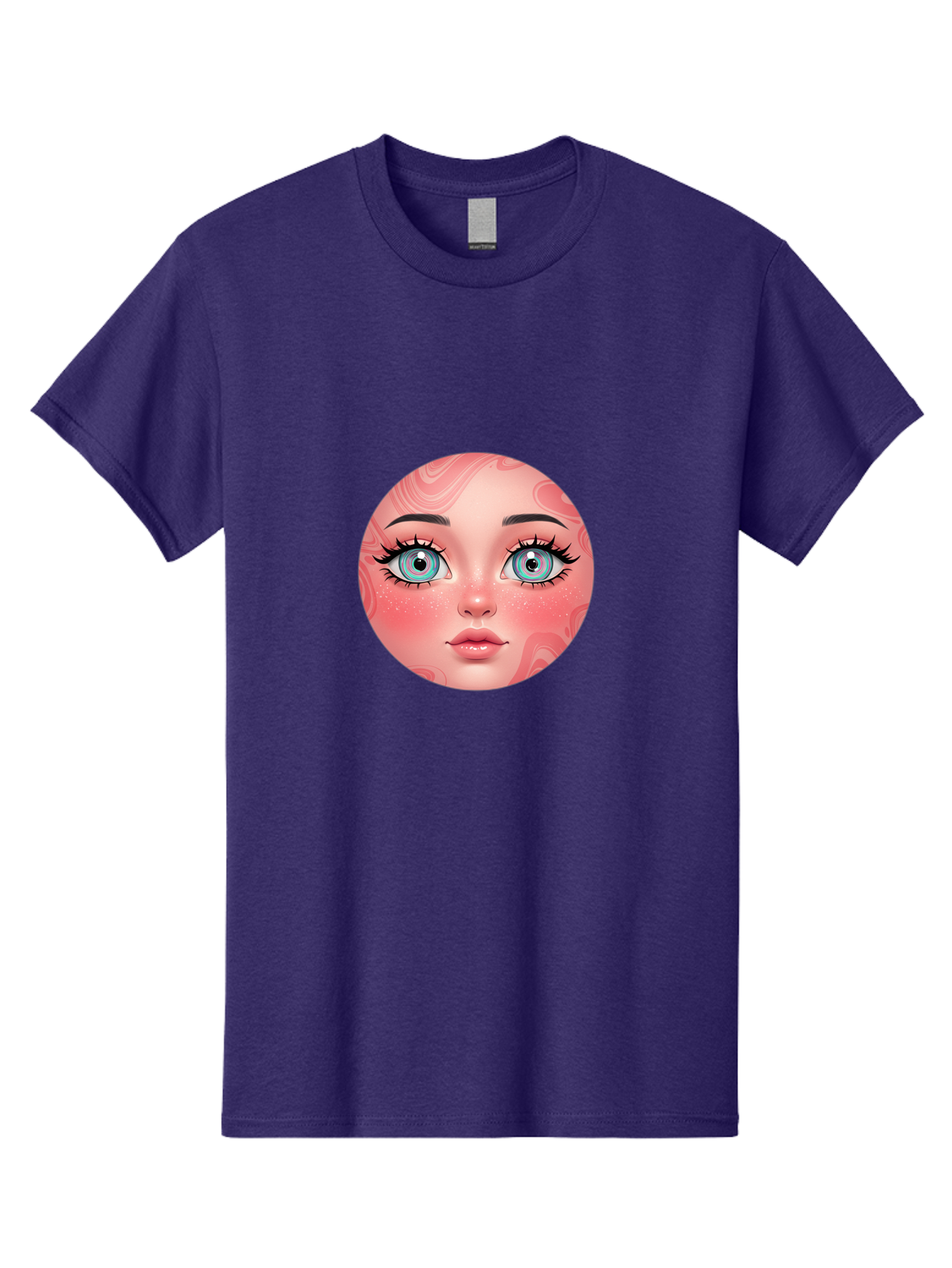 Blue-Eyed-Girl-Portrait Men'S Graphic Tee, 100% Cotton, Comfortable Casual Summer Wear, Machine Washable, Vintage Camera, Old Camera, Antique Camera, Black Camera, Classic Photography, Photography Equipment, Nostalgic Device, Film Camera, Bal832
