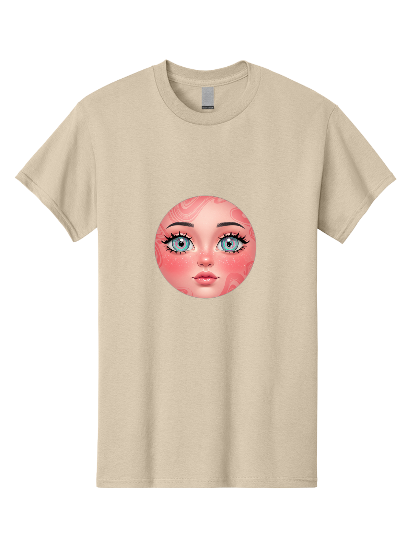Blue-Eyed-Girl-Portrait Men'S Graphic Tee, 100% Cotton, Comfortable Casual Summer Wear, Machine Washable, Vintage Camera, Old Camera, Antique Camera, Black Camera, Classic Photography, Photography Equipment, Nostalgic Device, Film Camera, Bal832