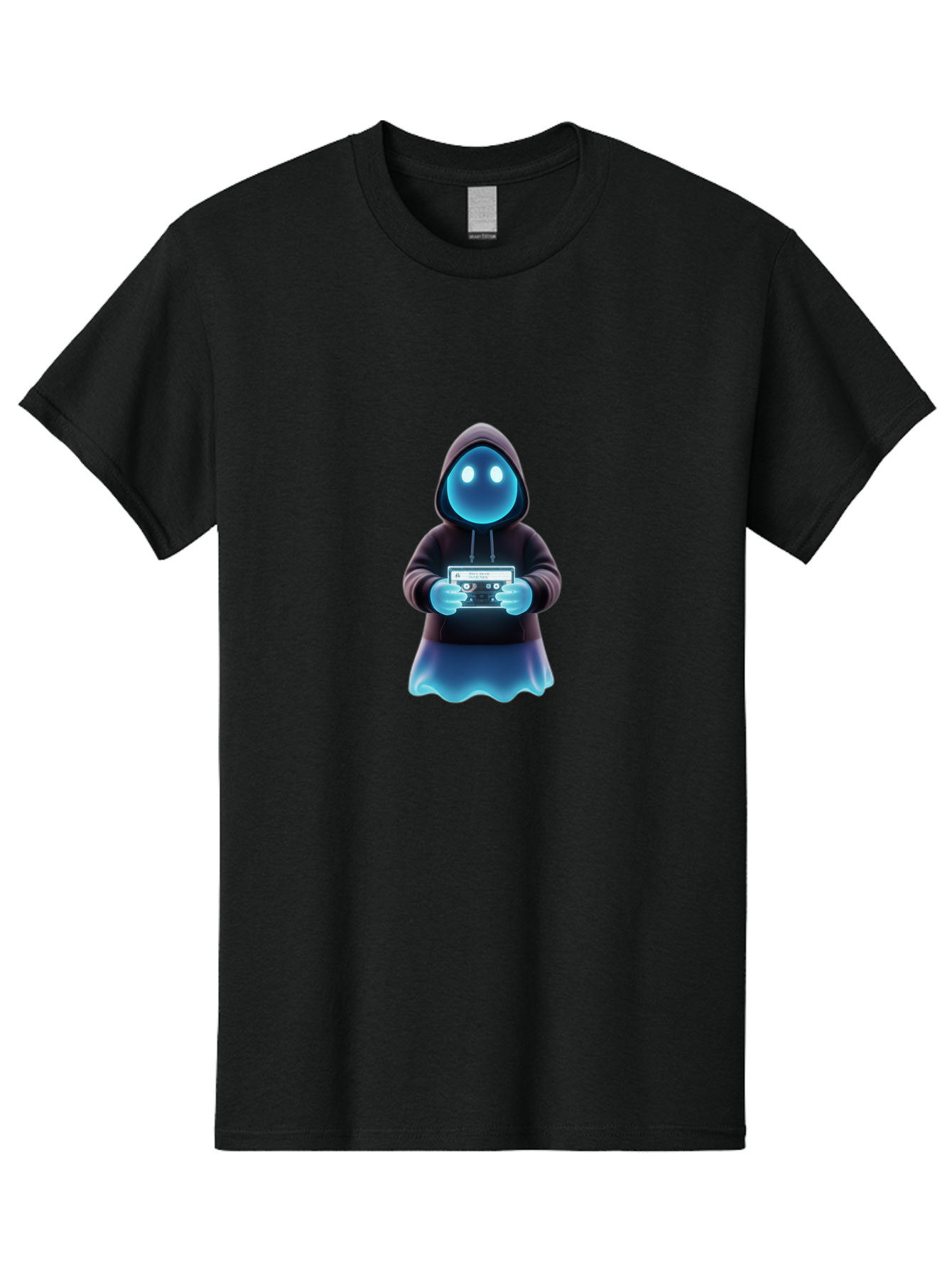 Blue-Ghost-Gamer Men'S Graphic Tee, 100% Cotton, Comfortable Casual Summer Wear, Machine Washable, Vintage Camera, Old Camera, Antique Camera, Black Camera, Classic Photography, Photography Equipment, Nostalgic Device, Film Camera, Camera Art Bal833