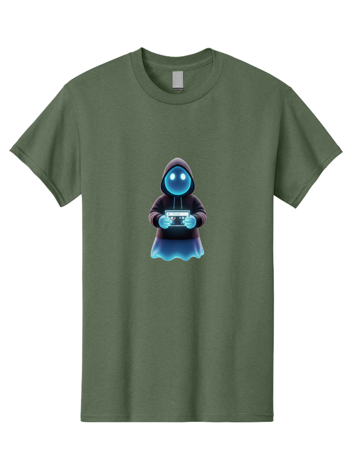 Blue-Ghost-Gamer Men'S Graphic Tee, 100% Cotton, Comfortable Casual Summer Wear, Machine Washable, Vintage Camera, Old Camera, Antique Camera, Black Camera, Classic Photography, Photography Equipment, Nostalgic Device, Film Camera, Camera Art Bal833