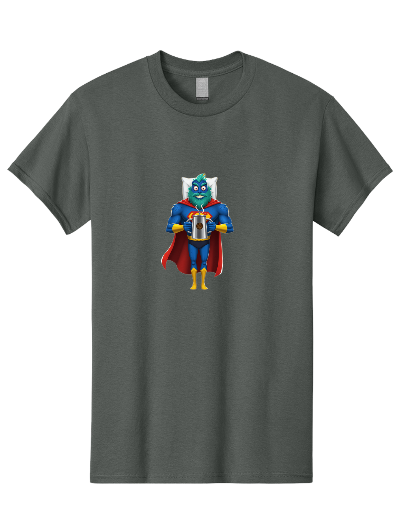 Blue-Superhero Men'S Graphic Tee, 100% Cotton, Comfortable Casual Summer Wear, Machine Washable, Vintage Camera, Old Camera, Antique Camera, Black Camera, Classic Photography, Photography Equipment, Nostalgic Device, Film Camera, Camera Art Bal834