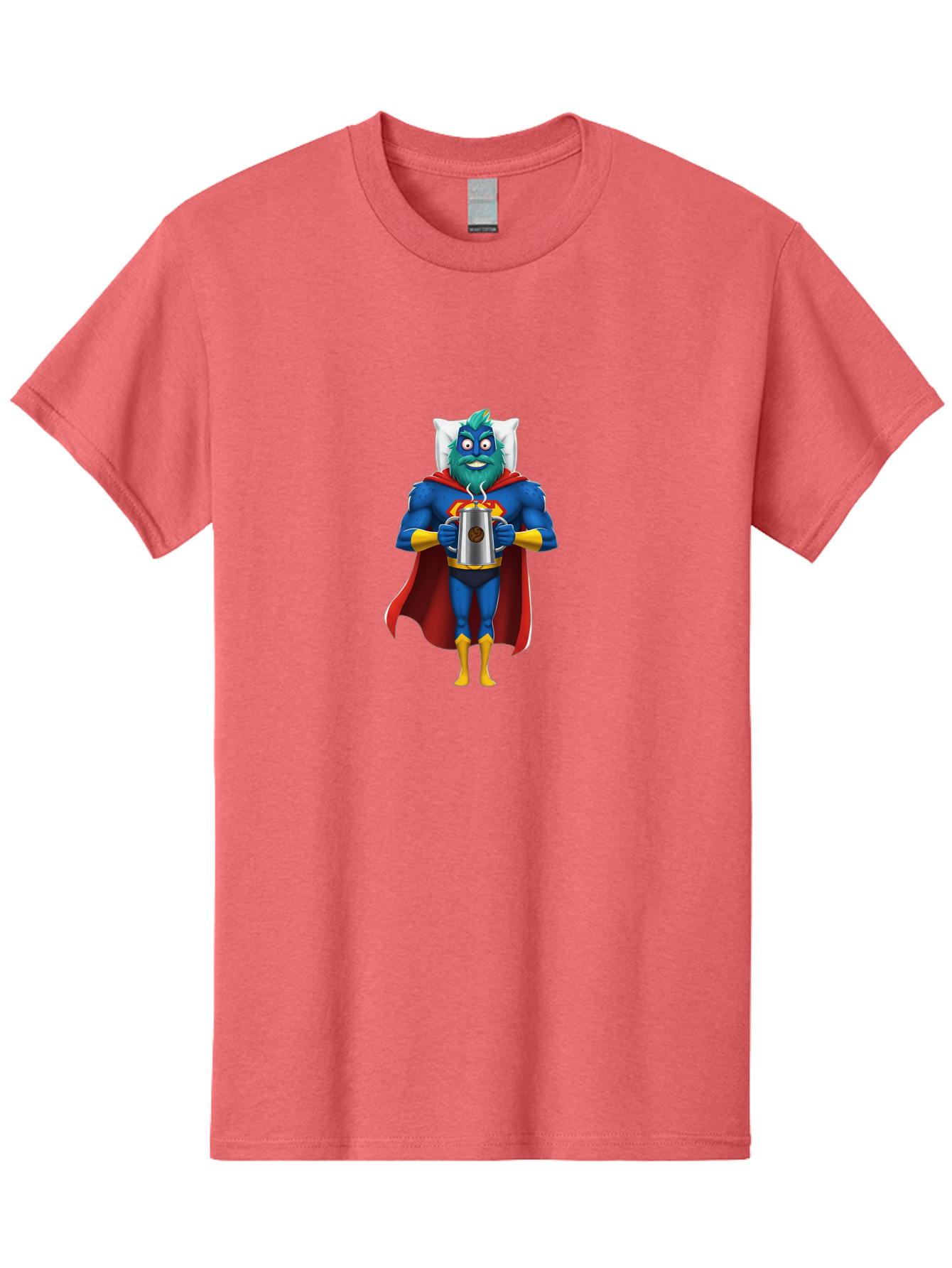 Blue-Superhero Men'S Graphic Tee, 100% Cotton, Comfortable Casual Summer Wear, Machine Washable, Vintage Camera, Old Camera, Antique Camera, Black Camera, Classic Photography, Photography Equipment, Nostalgic Device, Film Camera, Camera Art Bal834