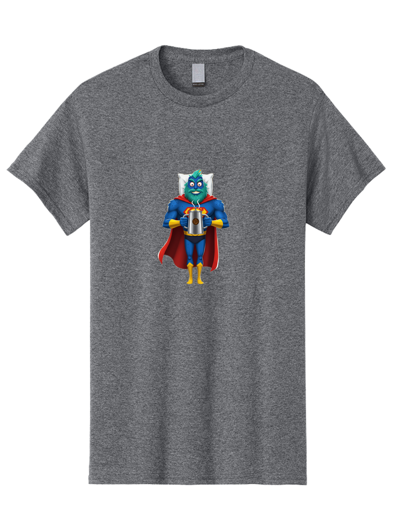 Blue-Superhero Men'S Graphic Tee, 100% Cotton, Comfortable Casual Summer Wear, Machine Washable, Vintage Camera, Old Camera, Antique Camera, Black Camera, Classic Photography, Photography Equipment, Nostalgic Device, Film Camera, Camera Art Bal834