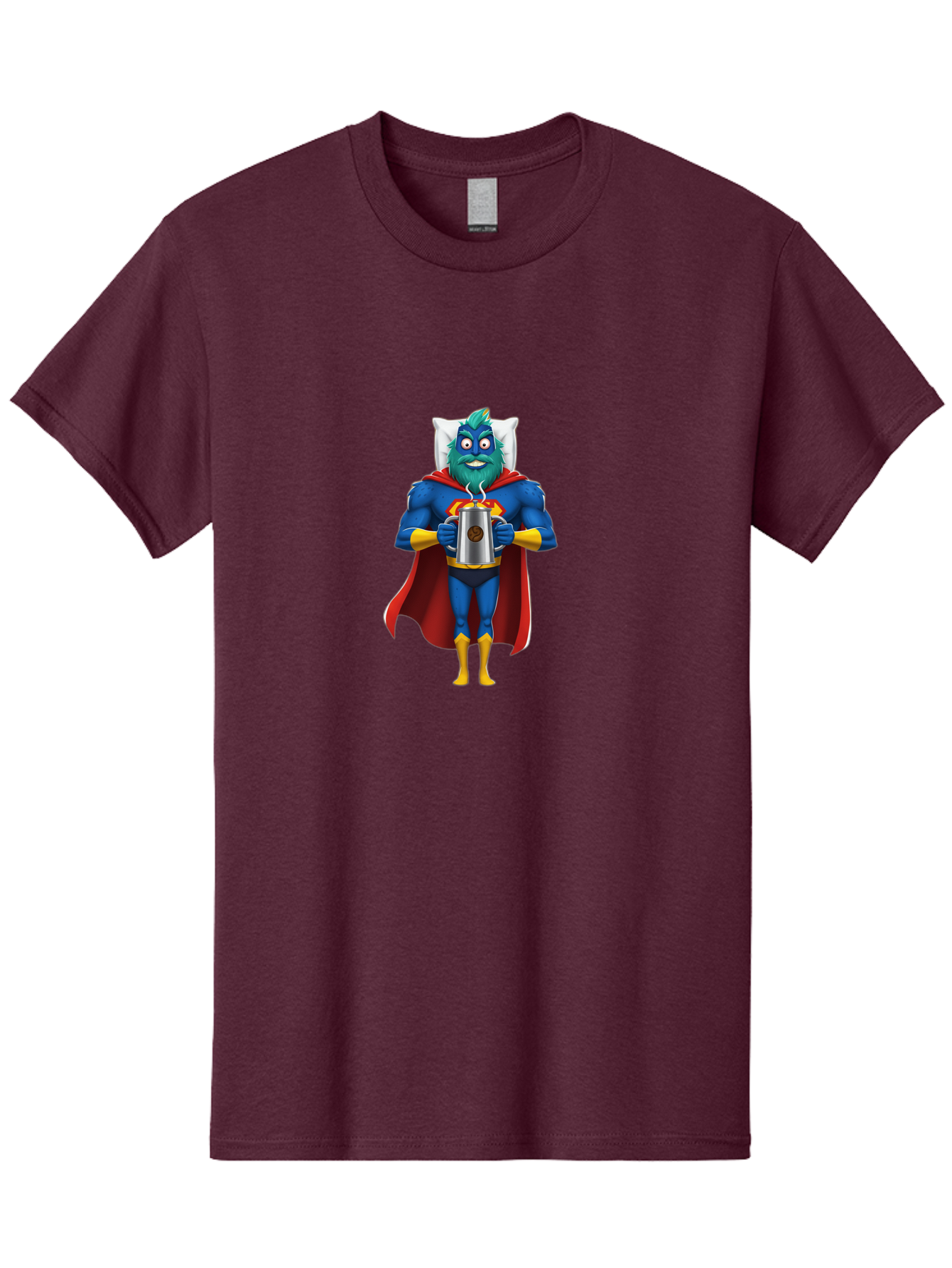 Blue-Superhero Men'S Graphic Tee, 100% Cotton, Comfortable Casual Summer Wear, Machine Washable, Vintage Camera, Old Camera, Antique Camera, Black Camera, Classic Photography, Photography Equipment, Nostalgic Device, Film Camera, Camera Art Bal834
