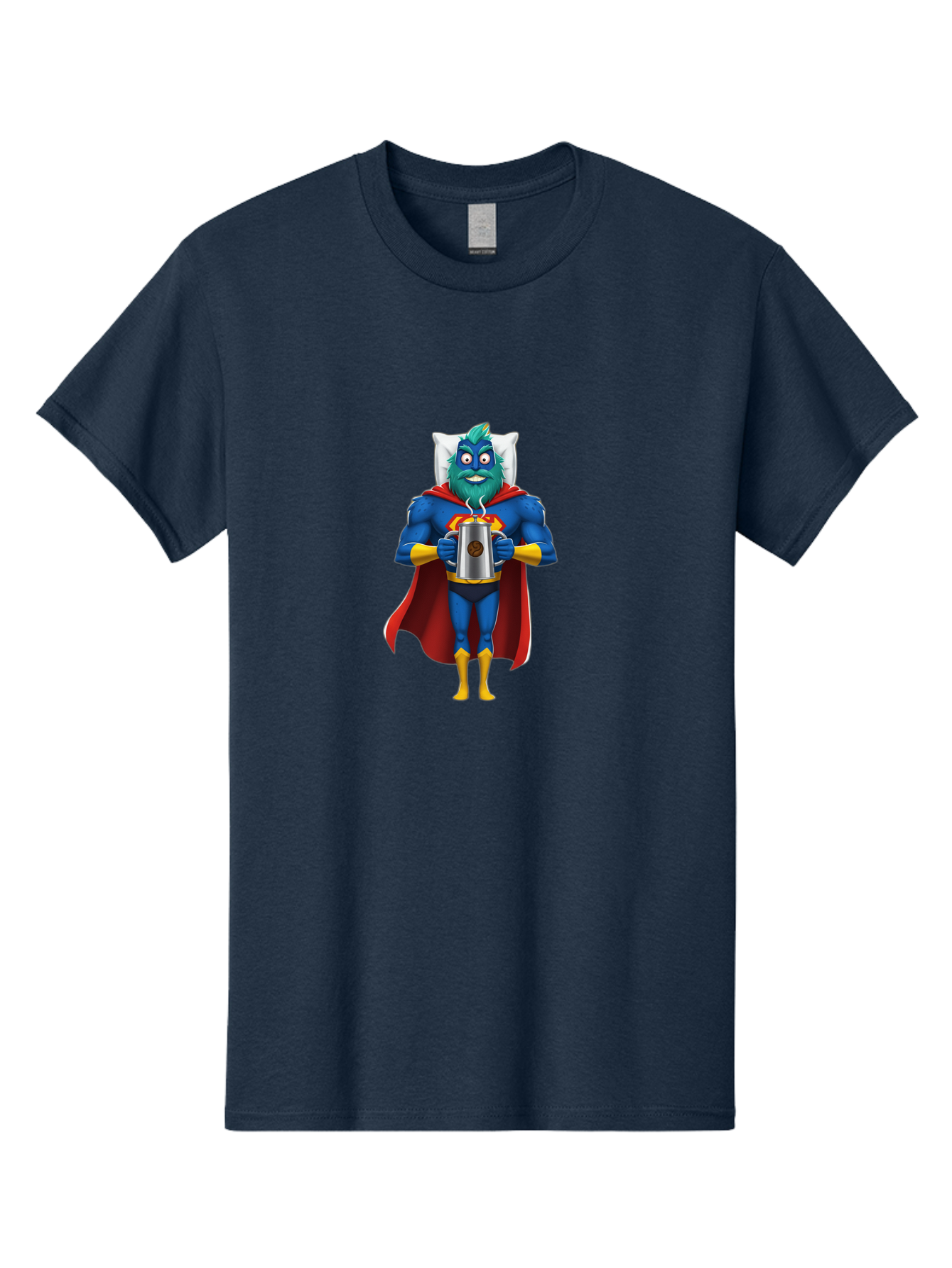 Blue-Superhero Men'S Graphic Tee, 100% Cotton, Comfortable Casual Summer Wear, Machine Washable, Vintage Camera, Old Camera, Antique Camera, Black Camera, Classic Photography, Photography Equipment, Nostalgic Device, Film Camera, Camera Art Bal834