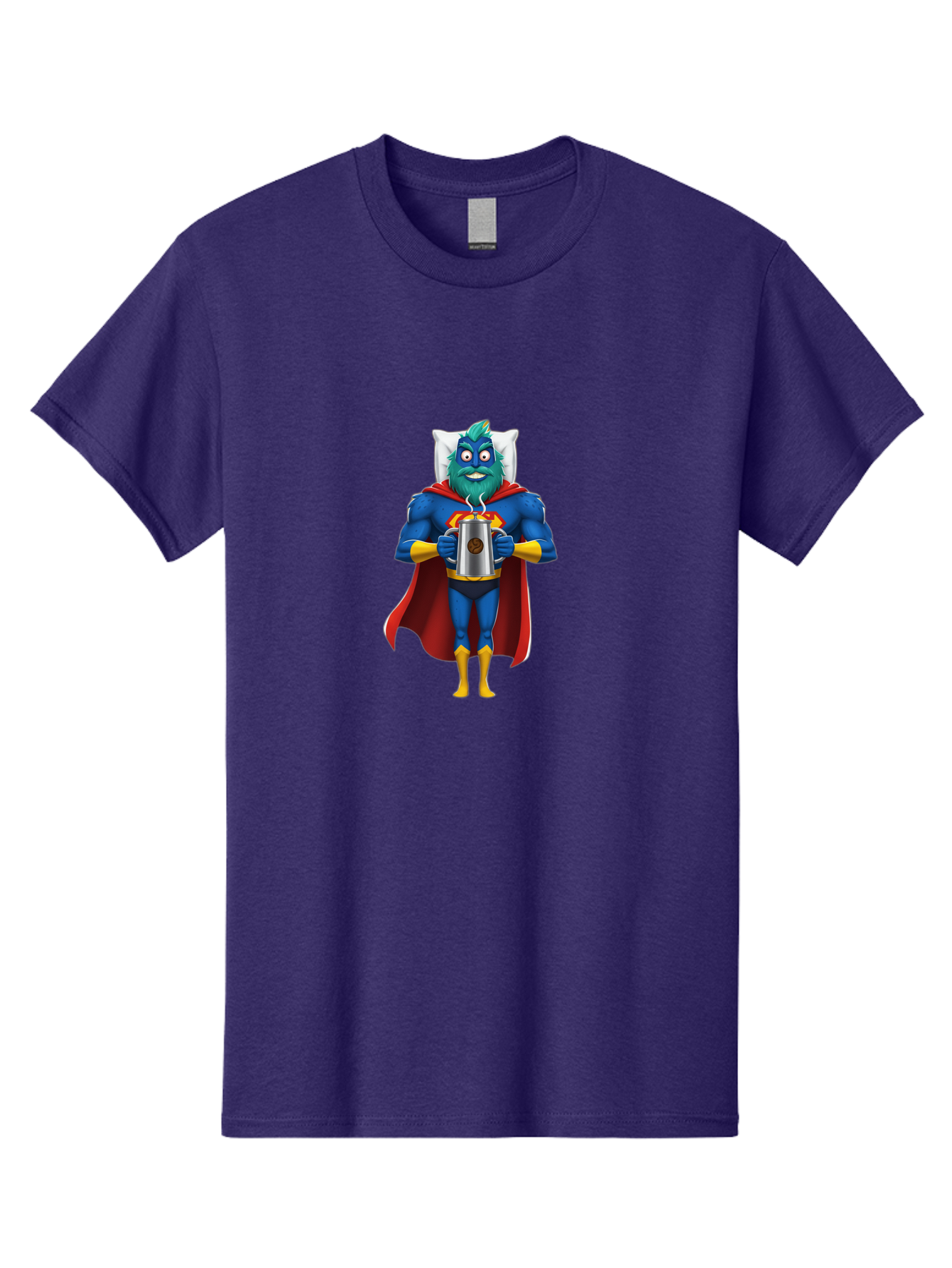 Blue-Superhero Men'S Graphic Tee, 100% Cotton, Comfortable Casual Summer Wear, Machine Washable, Vintage Camera, Old Camera, Antique Camera, Black Camera, Classic Photography, Photography Equipment, Nostalgic Device, Film Camera, Camera Art Bal834