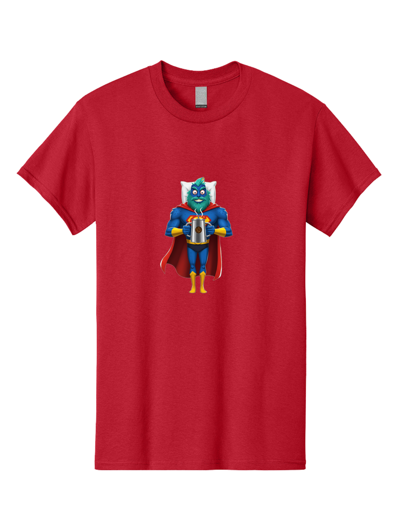 Blue-Superhero Men'S Graphic Tee, 100% Cotton, Comfortable Casual Summer Wear, Machine Washable, Vintage Camera, Old Camera, Antique Camera, Black Camera, Classic Photography, Photography Equipment, Nostalgic Device, Film Camera, Camera Art Bal834