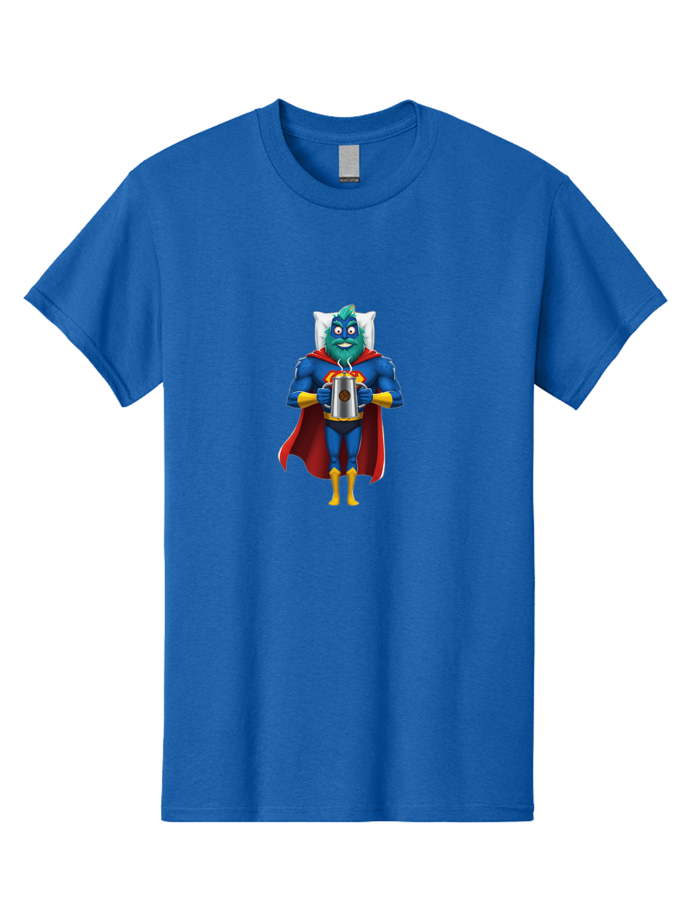 Blue-Superhero Men'S Graphic Tee, 100% Cotton, Comfortable Casual Summer Wear, Machine Washable, Vintage Camera, Old Camera, Antique Camera, Black Camera, Classic Photography, Photography Equipment, Nostalgic Device, Film Camera, Camera Art Bal834