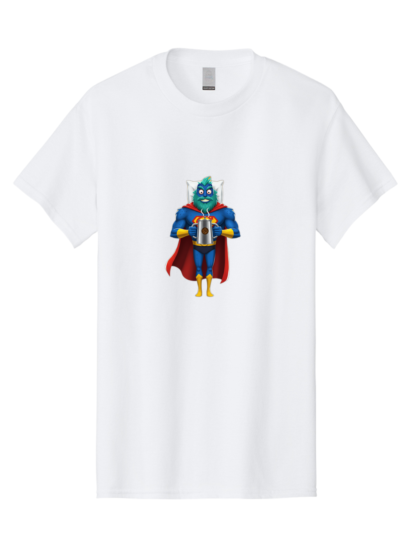Blue-Superhero Men'S Graphic Tee, 100% Cotton, Comfortable Casual Summer Wear, Machine Washable, Vintage Camera, Old Camera, Antique Camera, Black Camera, Classic Photography, Photography Equipment, Nostalgic Device, Film Camera, Camera Art Bal834