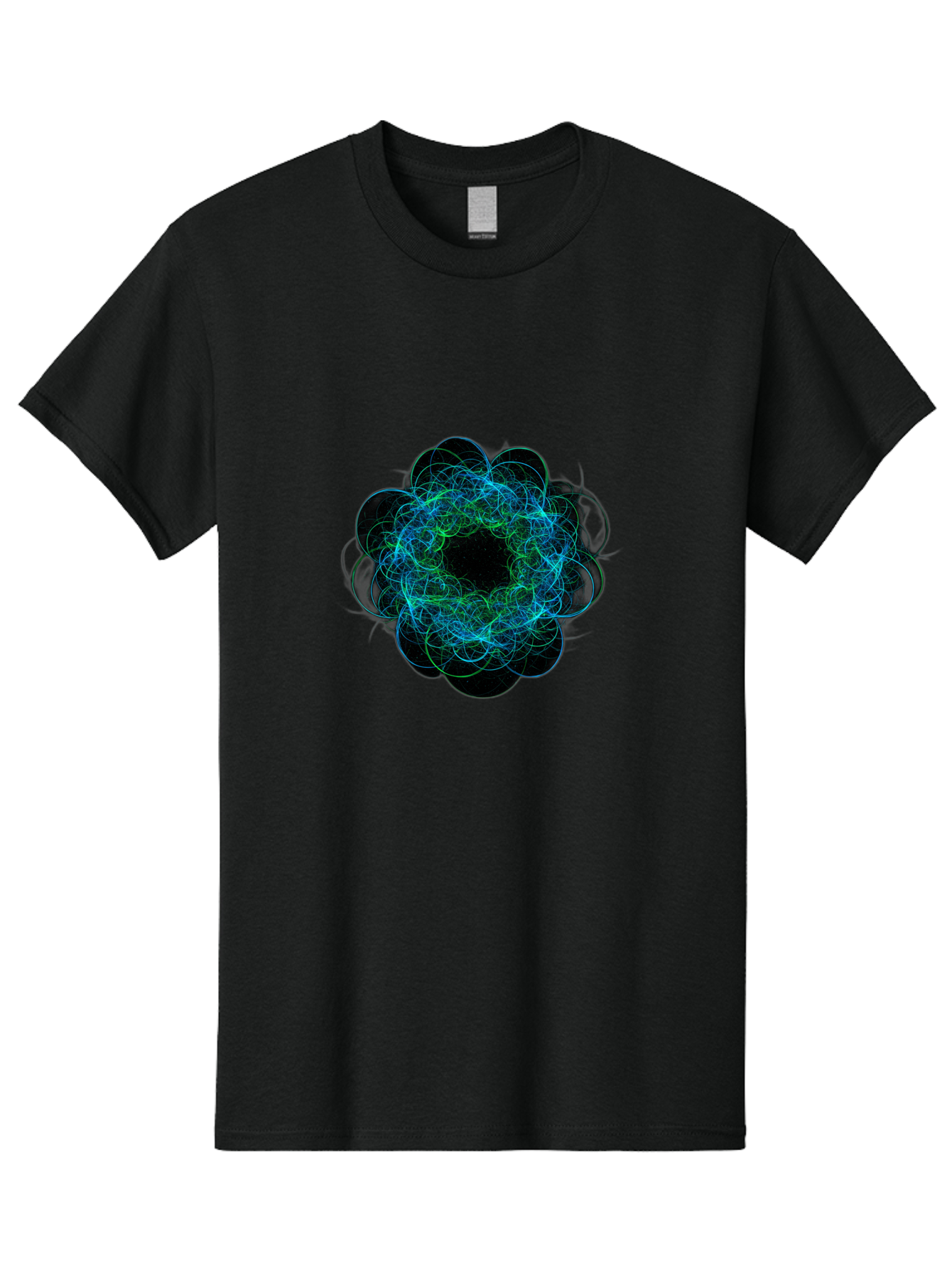 Blue-Swirling-Floral-Pattern Men'S Graphic Tee, 100% Cotton, Comfortable Casual Summer Wear, Machine Washable, Vintage Camera, Old Camera, Antique Camera, Black Camera, Classic Photography, Photography Equipment, Nostalgic Device, Film Camera, Bal835
