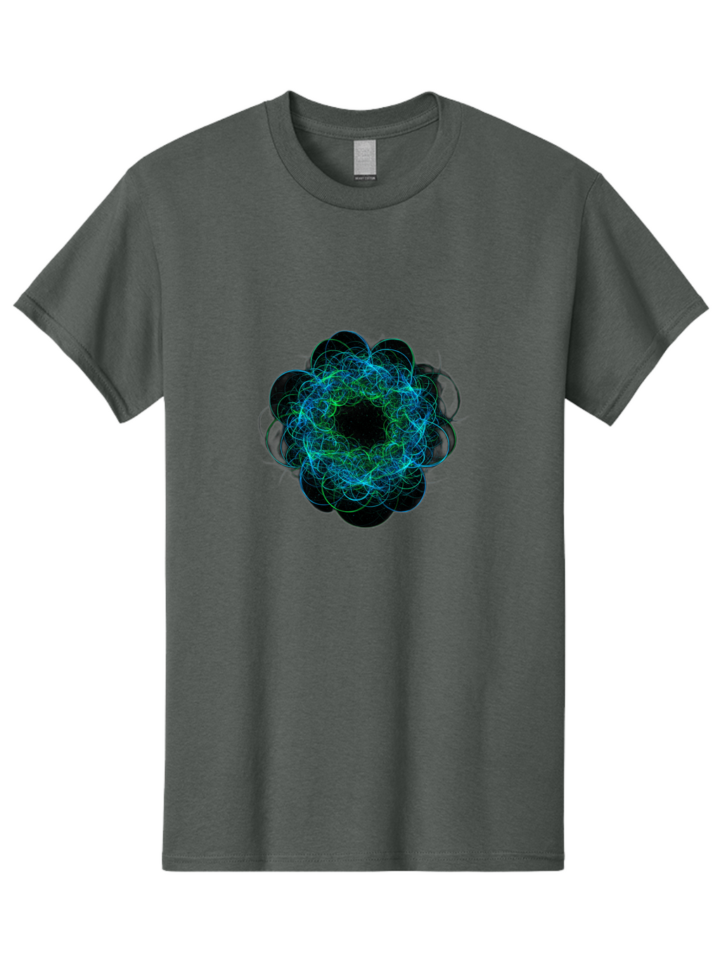 Blue-Swirling-Floral-Pattern Men'S Graphic Tee, 100% Cotton, Comfortable Casual Summer Wear, Machine Washable, Vintage Camera, Old Camera, Antique Camera, Black Camera, Classic Photography, Photography Equipment, Nostalgic Device, Film Camera, Bal835
