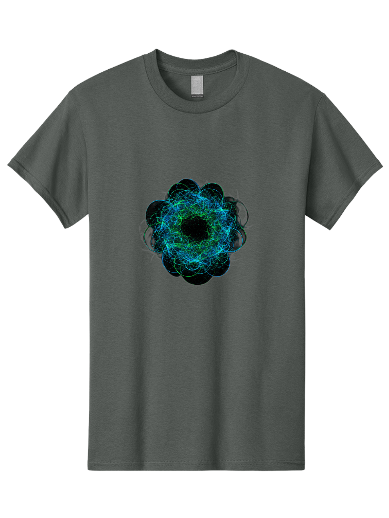 Blue-Swirling-Floral-Pattern Men'S Graphic Tee, 100% Cotton, Comfortable Casual Summer Wear, Machine Washable, Vintage Camera, Old Camera, Antique Camera, Black Camera, Classic Photography, Photography Equipment, Nostalgic Device, Film Camera, Bal835