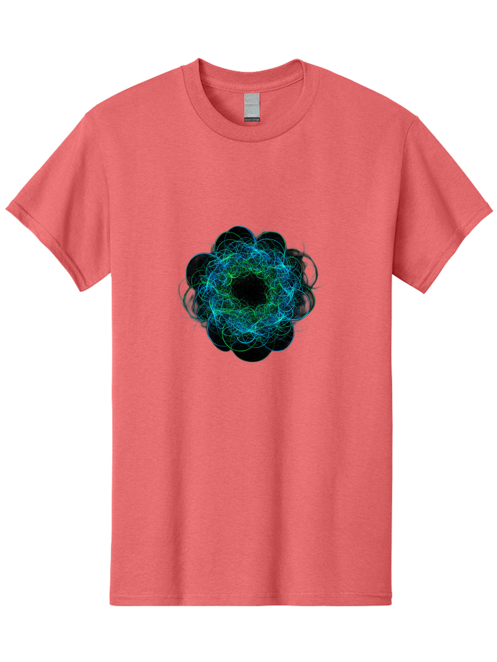 Blue-Swirling-Floral-Pattern Men'S Graphic Tee, 100% Cotton, Comfortable Casual Summer Wear, Machine Washable, Vintage Camera, Old Camera, Antique Camera, Black Camera, Classic Photography, Photography Equipment, Nostalgic Device, Film Camera, Bal835