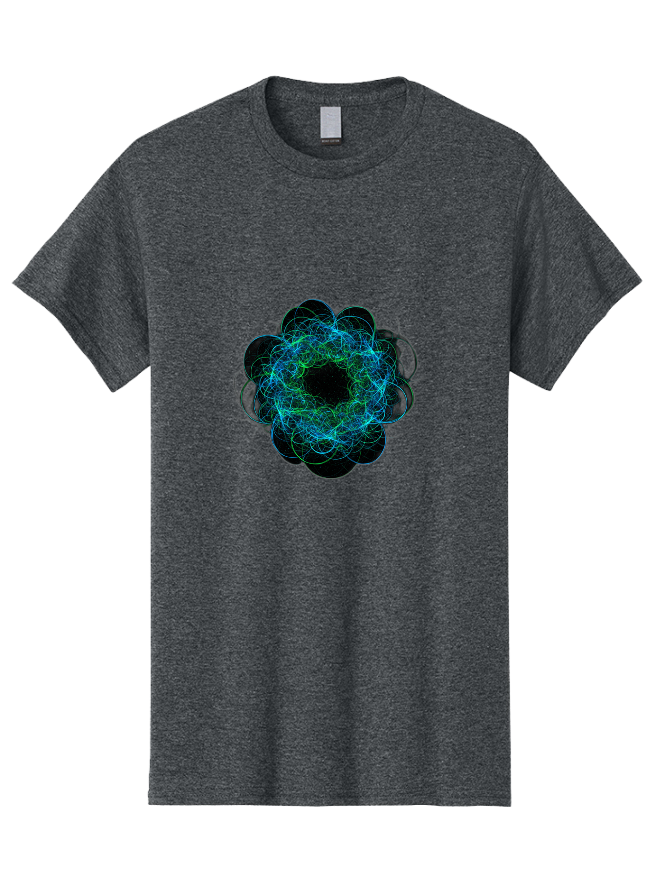 Blue-Swirling-Floral-Pattern Men'S Graphic Tee, 100% Cotton, Comfortable Casual Summer Wear, Machine Washable, Vintage Camera, Old Camera, Antique Camera, Black Camera, Classic Photography, Photography Equipment, Nostalgic Device, Film Camera, Bal835